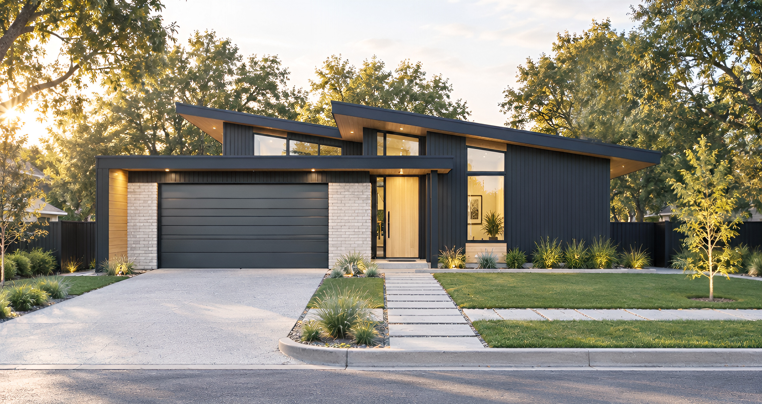 Индивидуальный жилой коттедж в стиле Modern farmhouse 