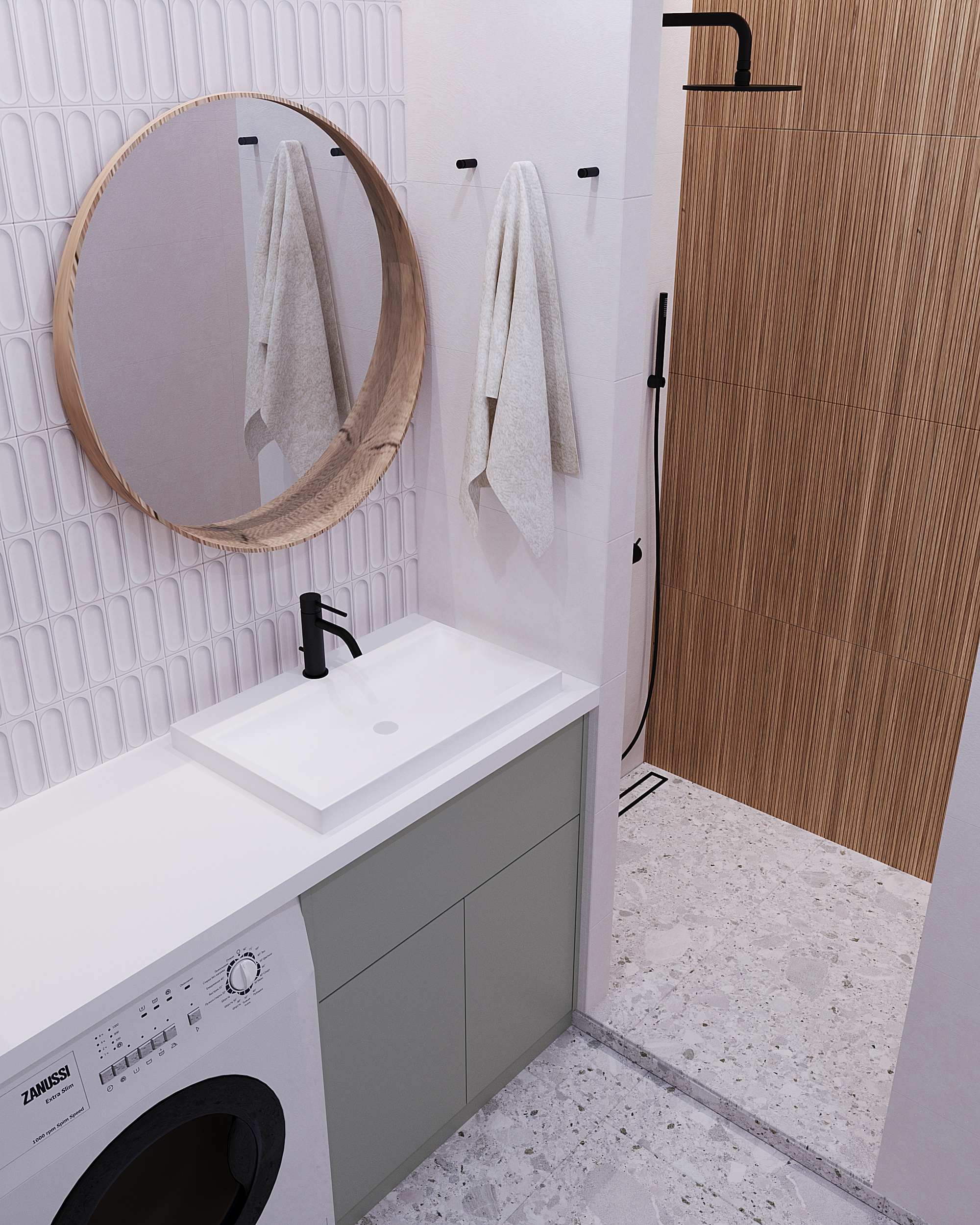 Интерьер двухкомнатной квартиры "Оазис"