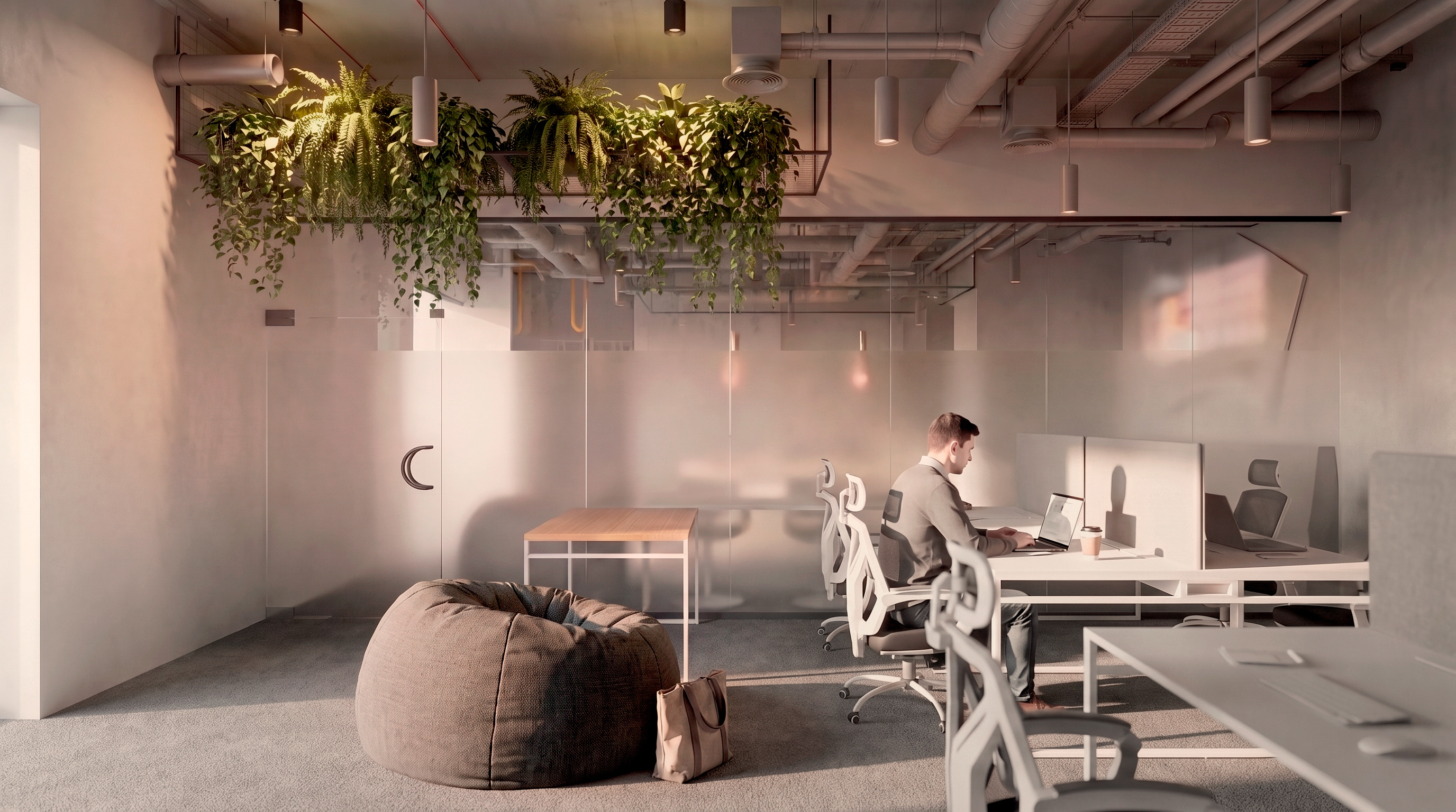 Офис IT-компании 298 м².  Волгоград. Концепция. 2023 год. 