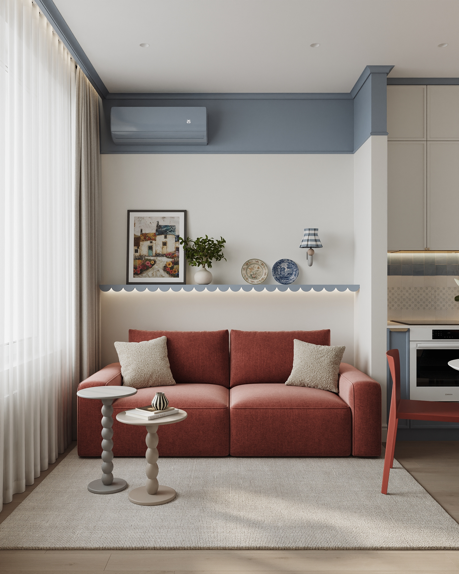 Обложка проекта: Квартира 64 м² для молодой девушки в ЖК "Лефортово Парк"