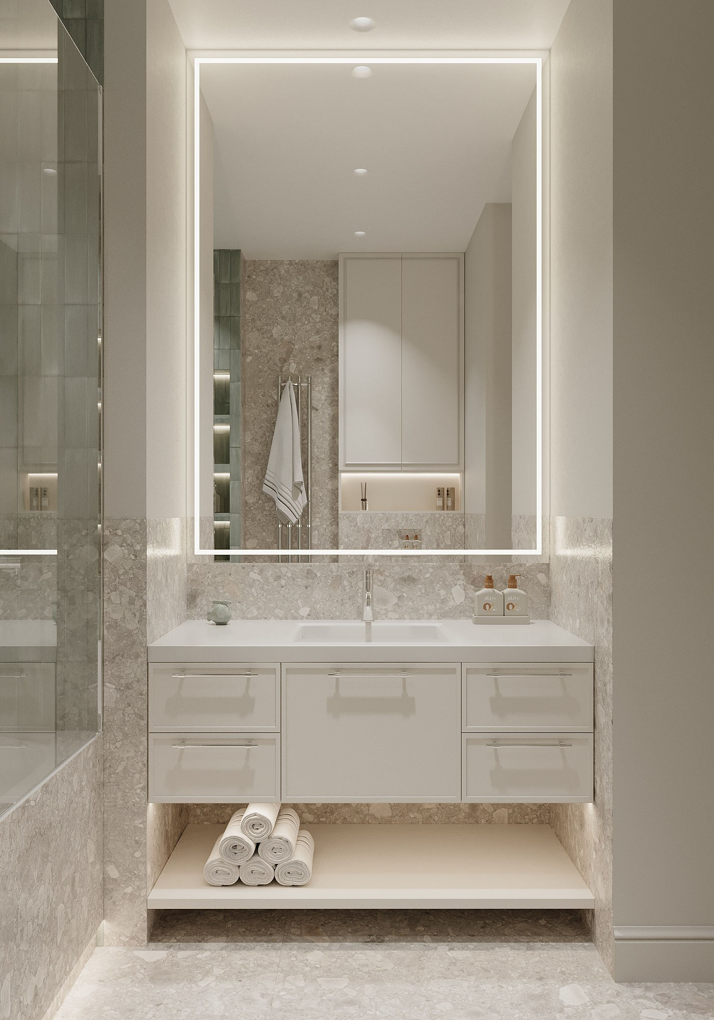 Квартира 108 м² в классическом стиле в ЖК "Береговой-2"