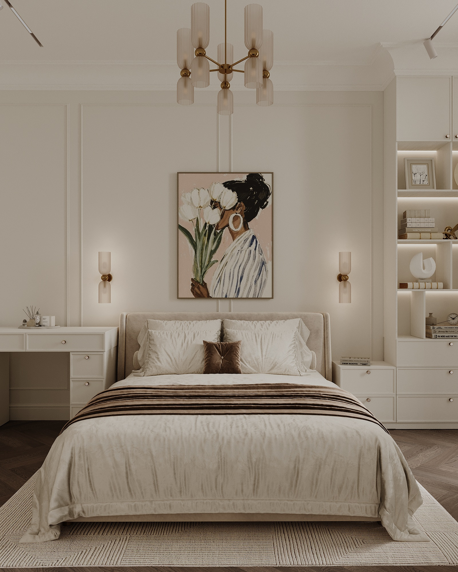 Квартира 108 м² в классическом стиле в ЖК "Береговой-2"