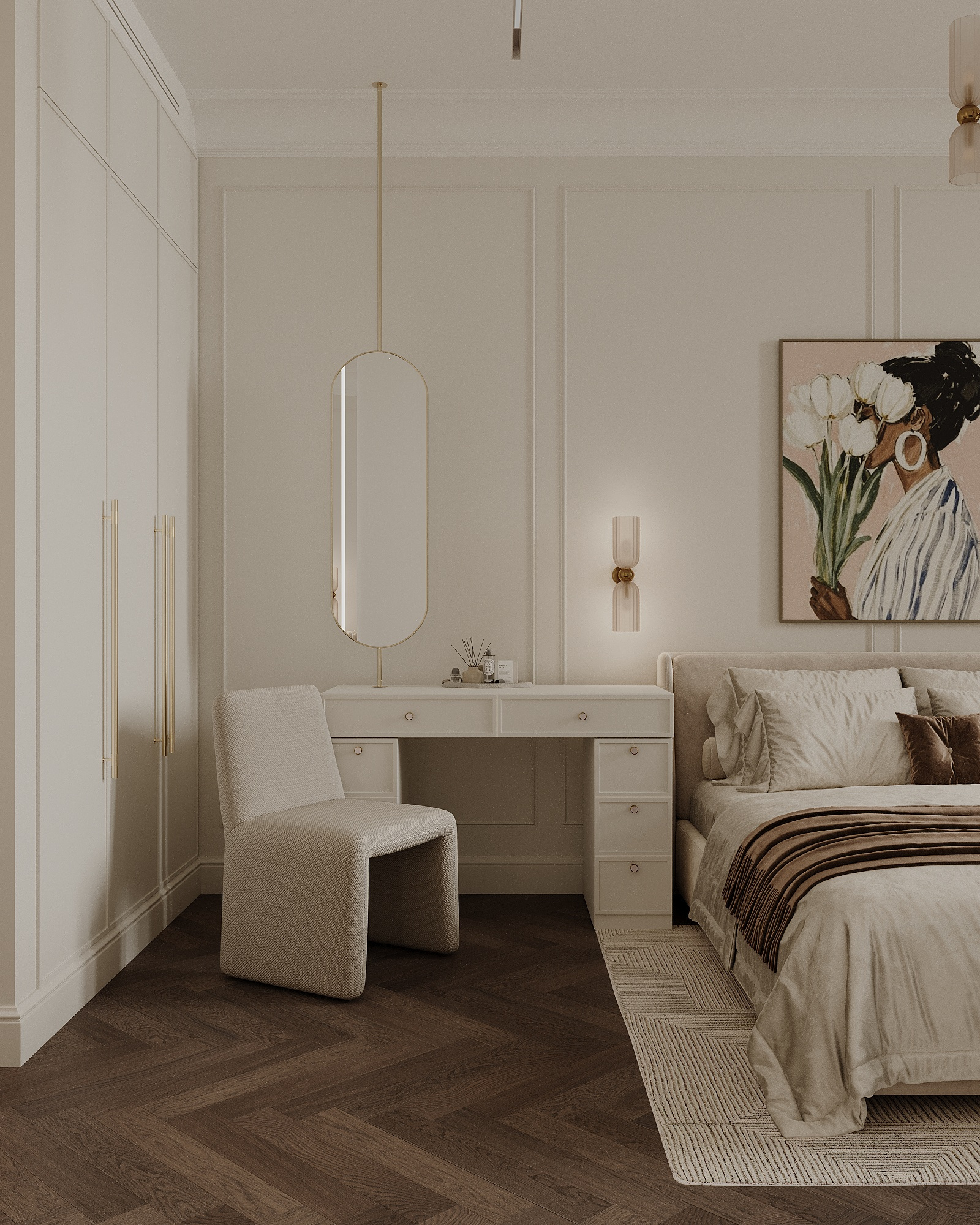 Квартира 108 м² в классическом стиле в ЖК "Береговой-2"