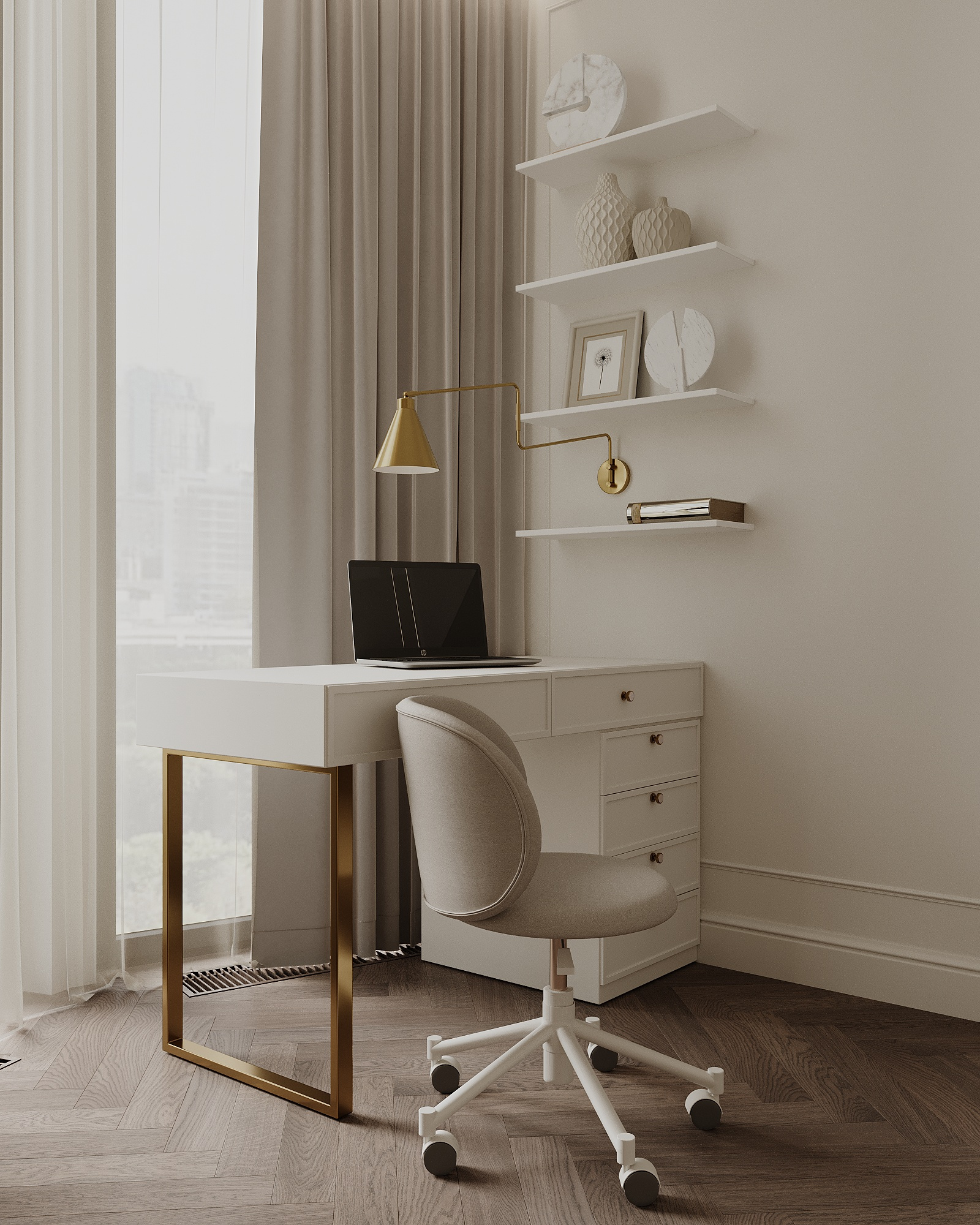 Квартира 108 м² в классическом стиле в ЖК "Береговой-2"