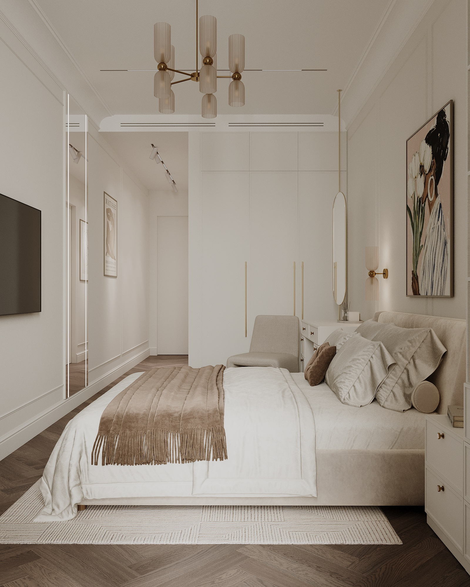 Квартира 108 м² в классическом стиле в ЖК "Береговой-2"