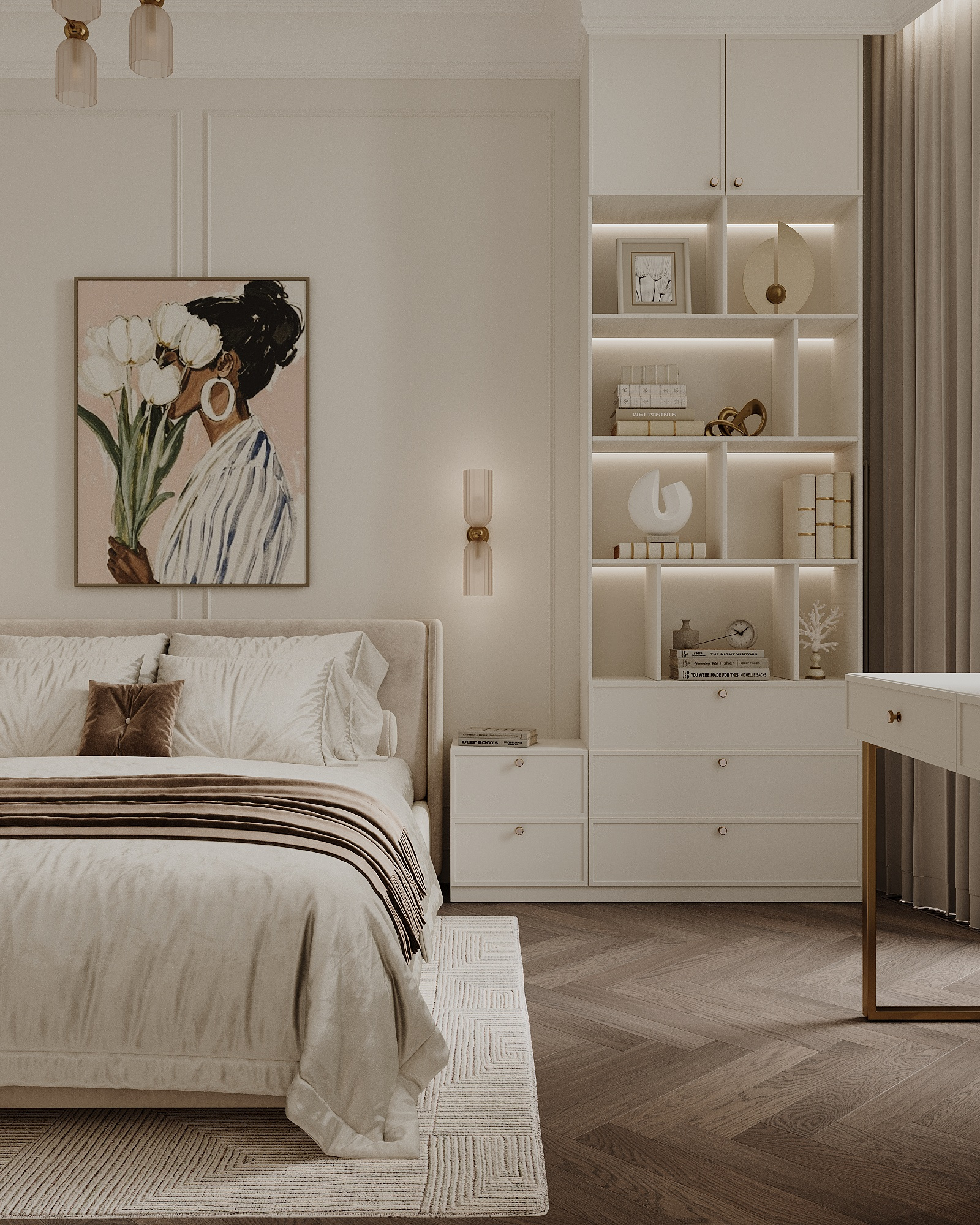 Квартира 108 м² в классическом стиле в ЖК "Береговой-2"