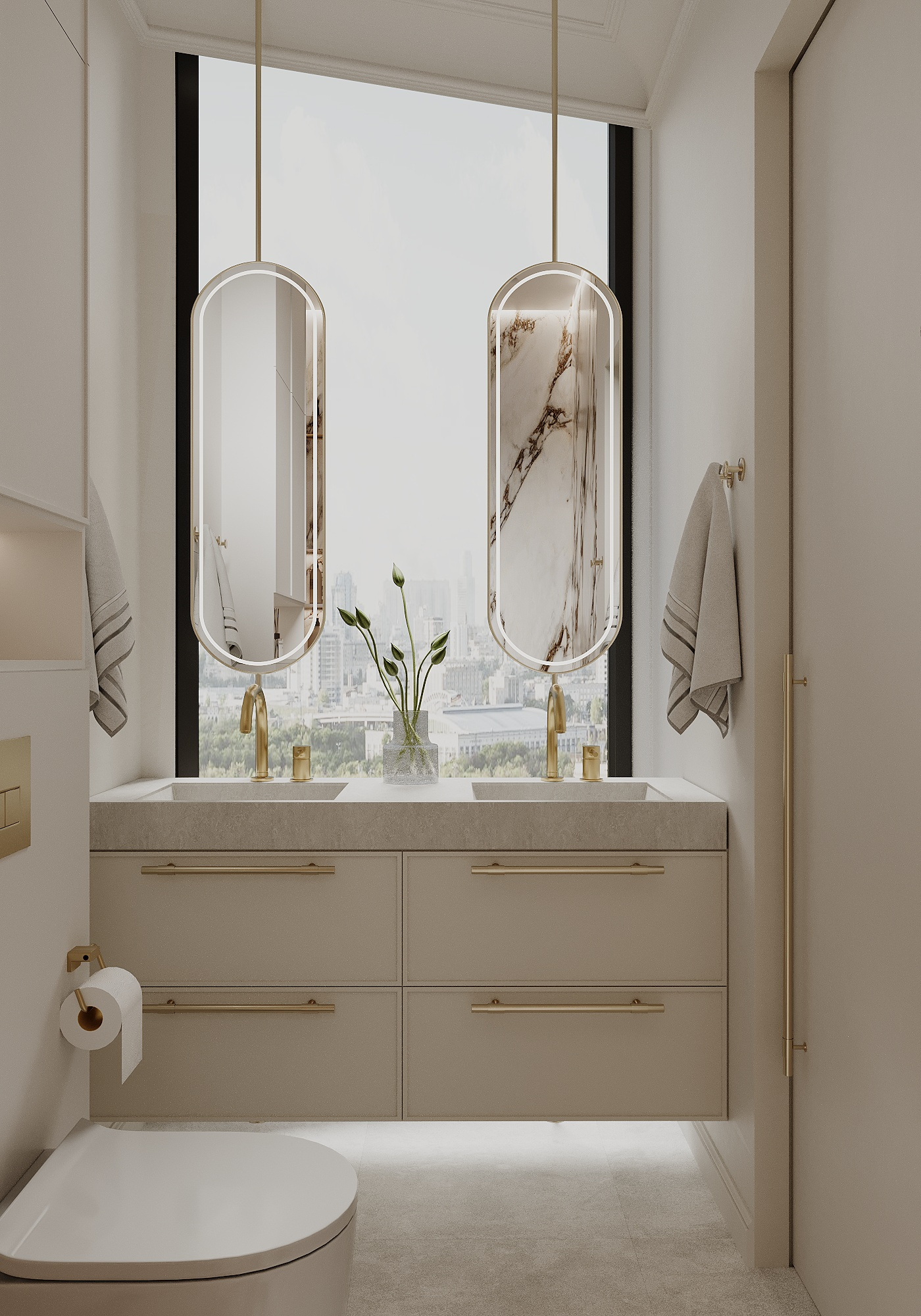 Квартира 108 м² в классическом стиле в ЖК "Береговой-2"