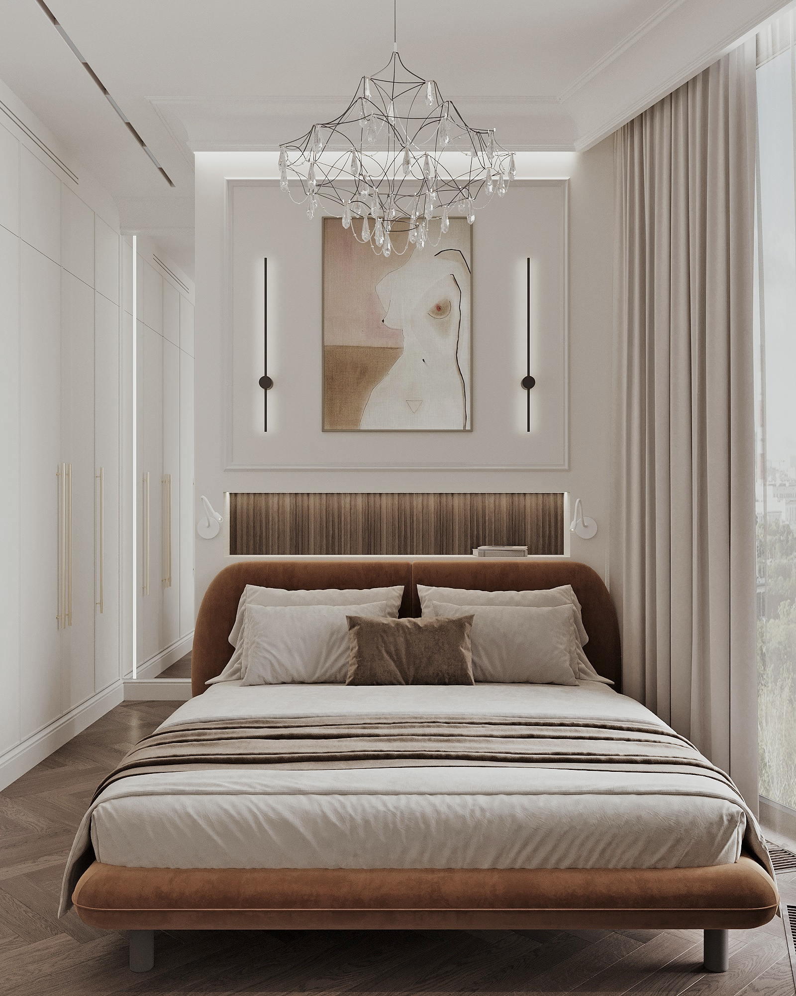 Квартира 108 м² в классическом стиле в ЖК "Береговой-2"