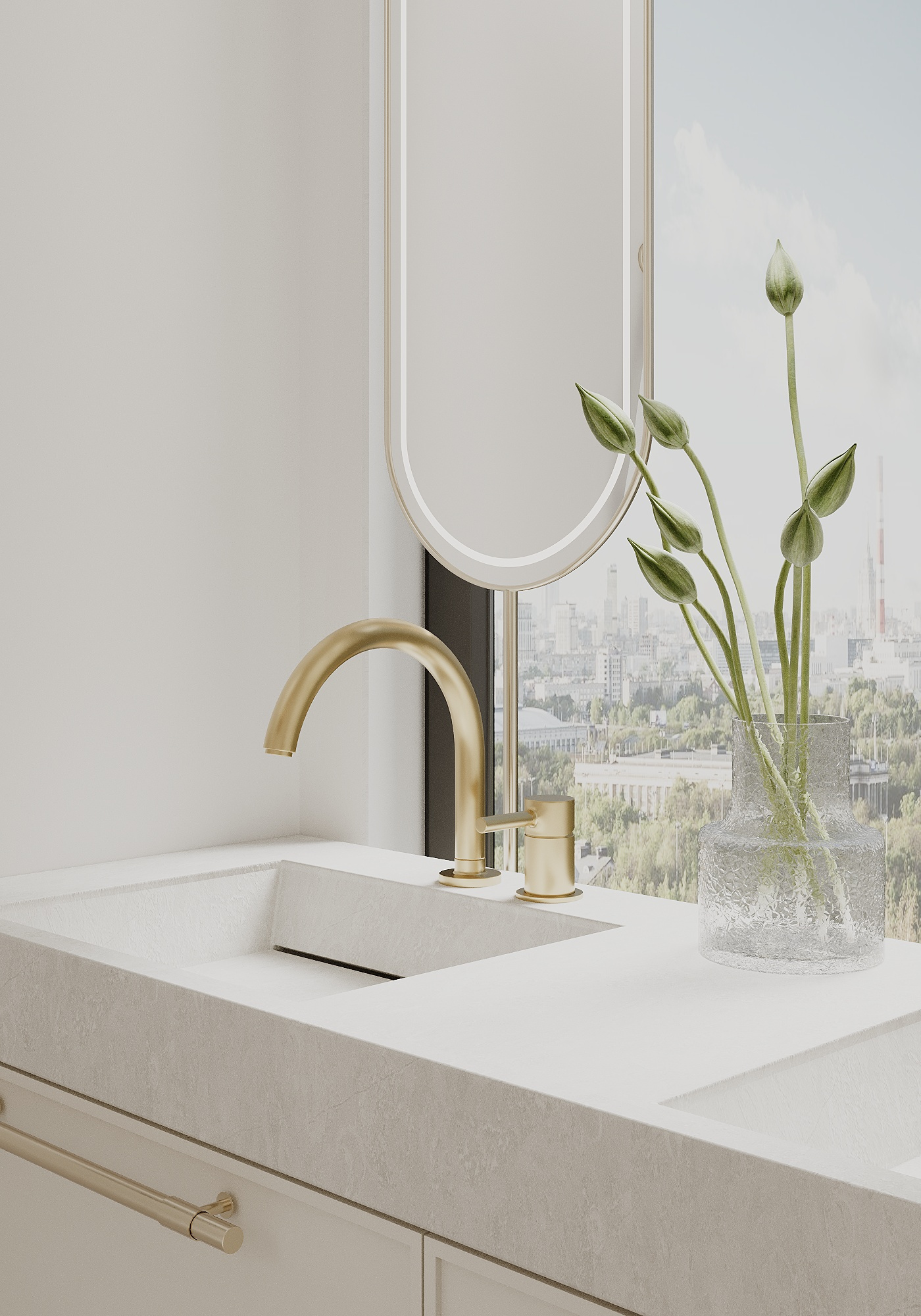 Квартира 108 м² в классическом стиле в ЖК "Береговой-2"