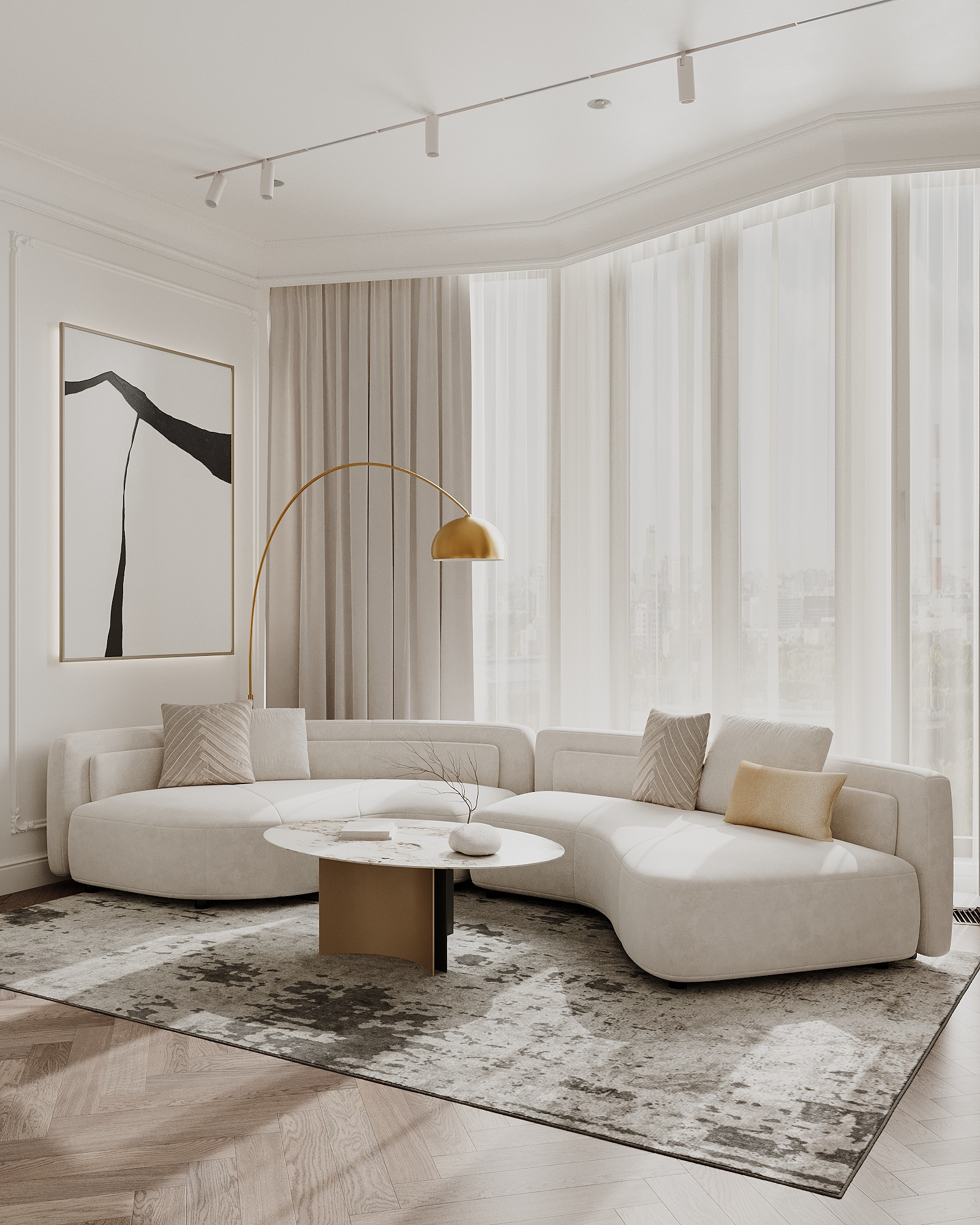 Обложка проекта: Квартира 108 м² в классическом стиле в ЖК "Береговой-2"