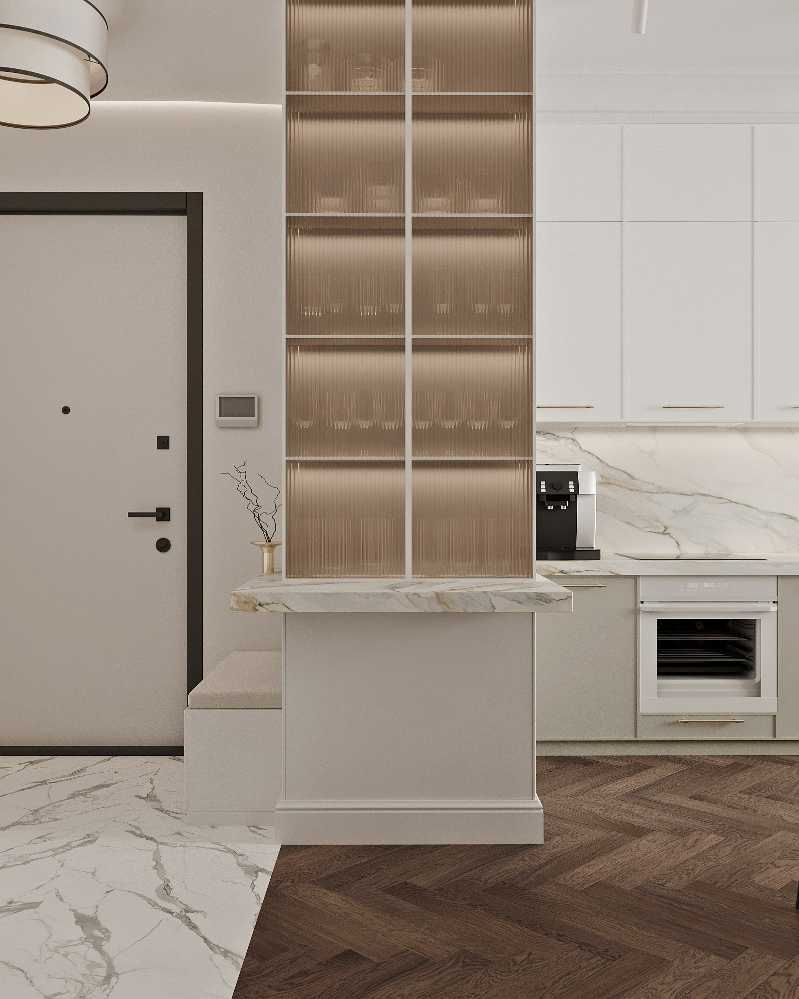 Квартира 108 м² в классическом стиле в ЖК "Береговой-2"