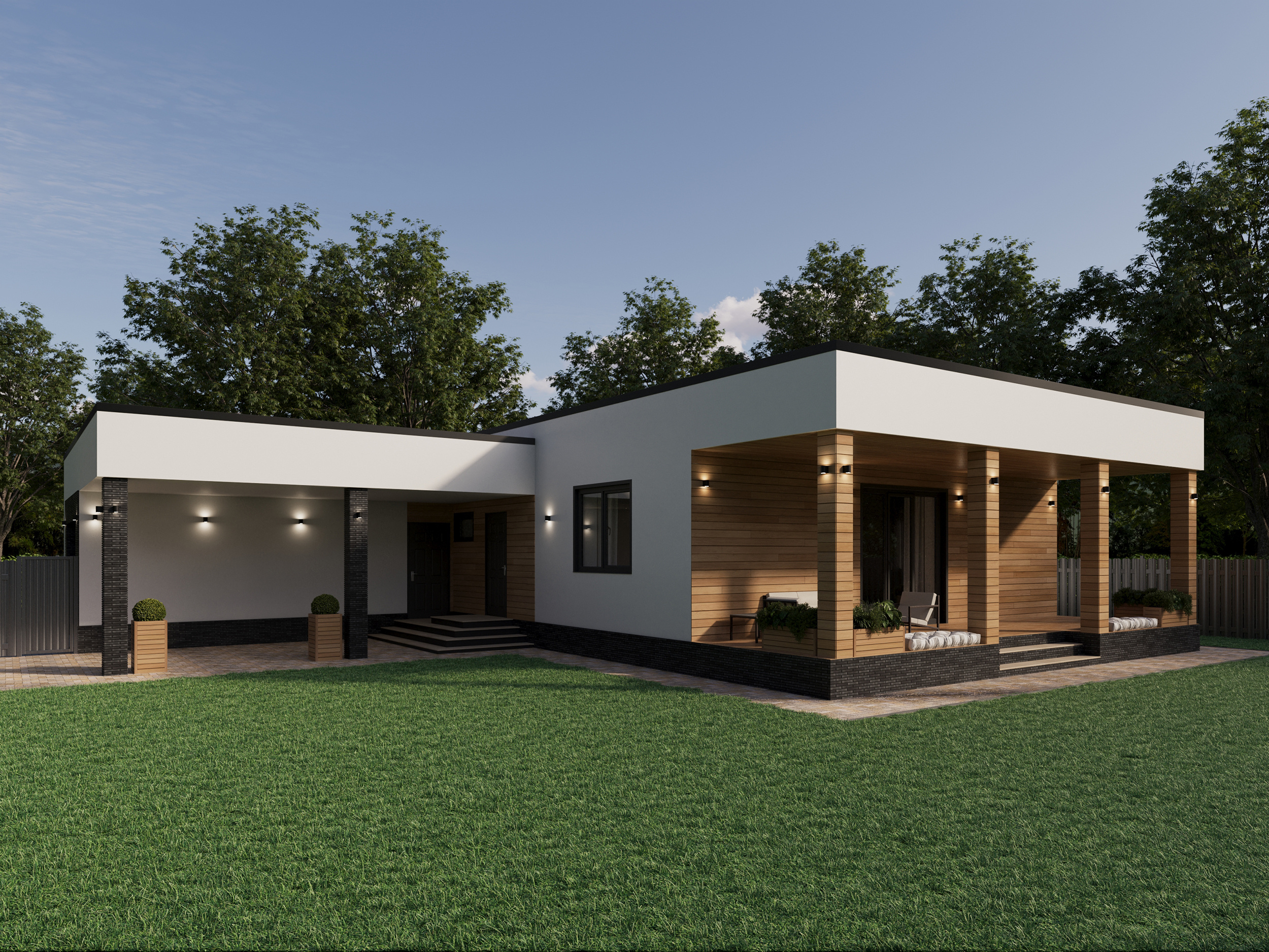 Современный дом в г.Новосибирске