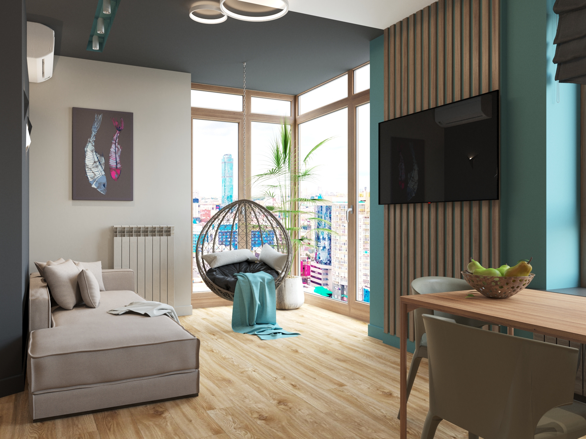 Проект квартиры для молодой девушки