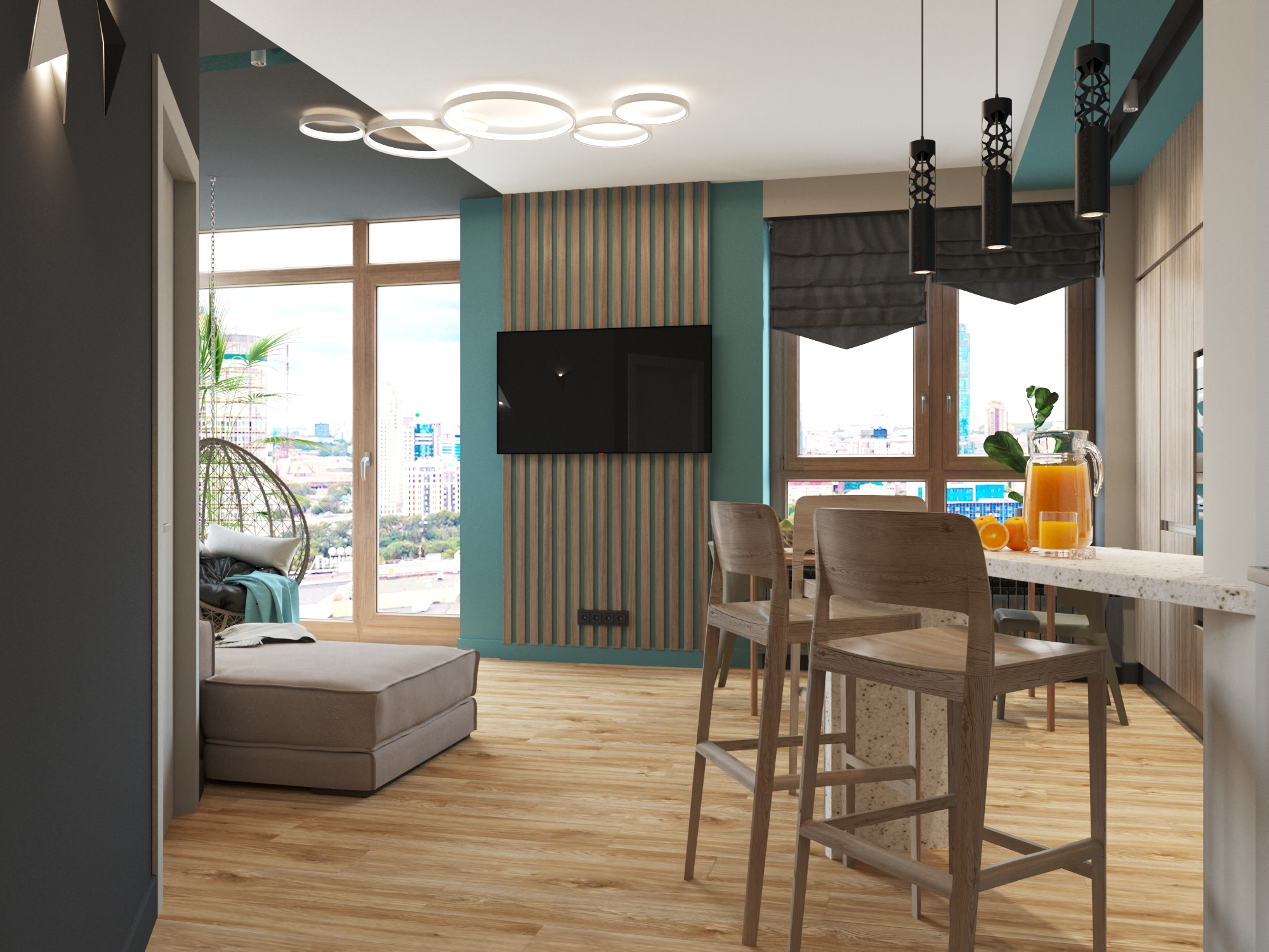 Проект квартиры для молодой девушки