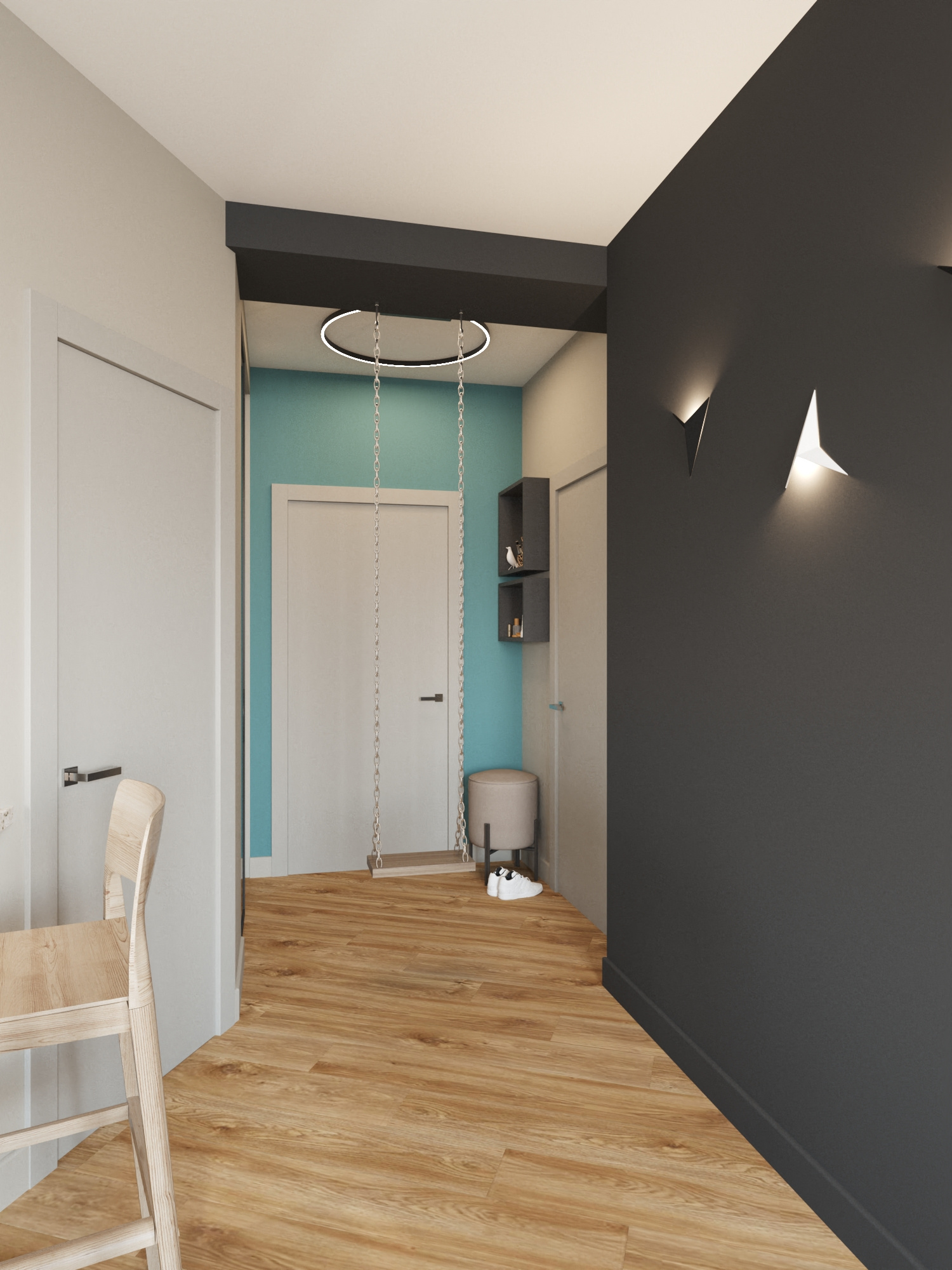 Проект квартиры для молодой девушки