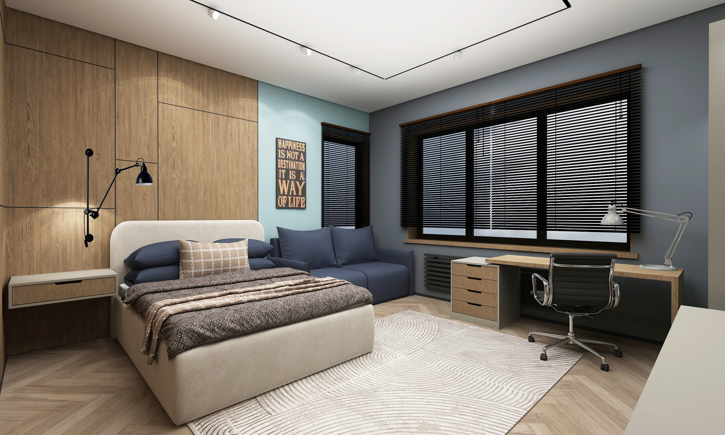 Обложка проекта: Спальня для подростка