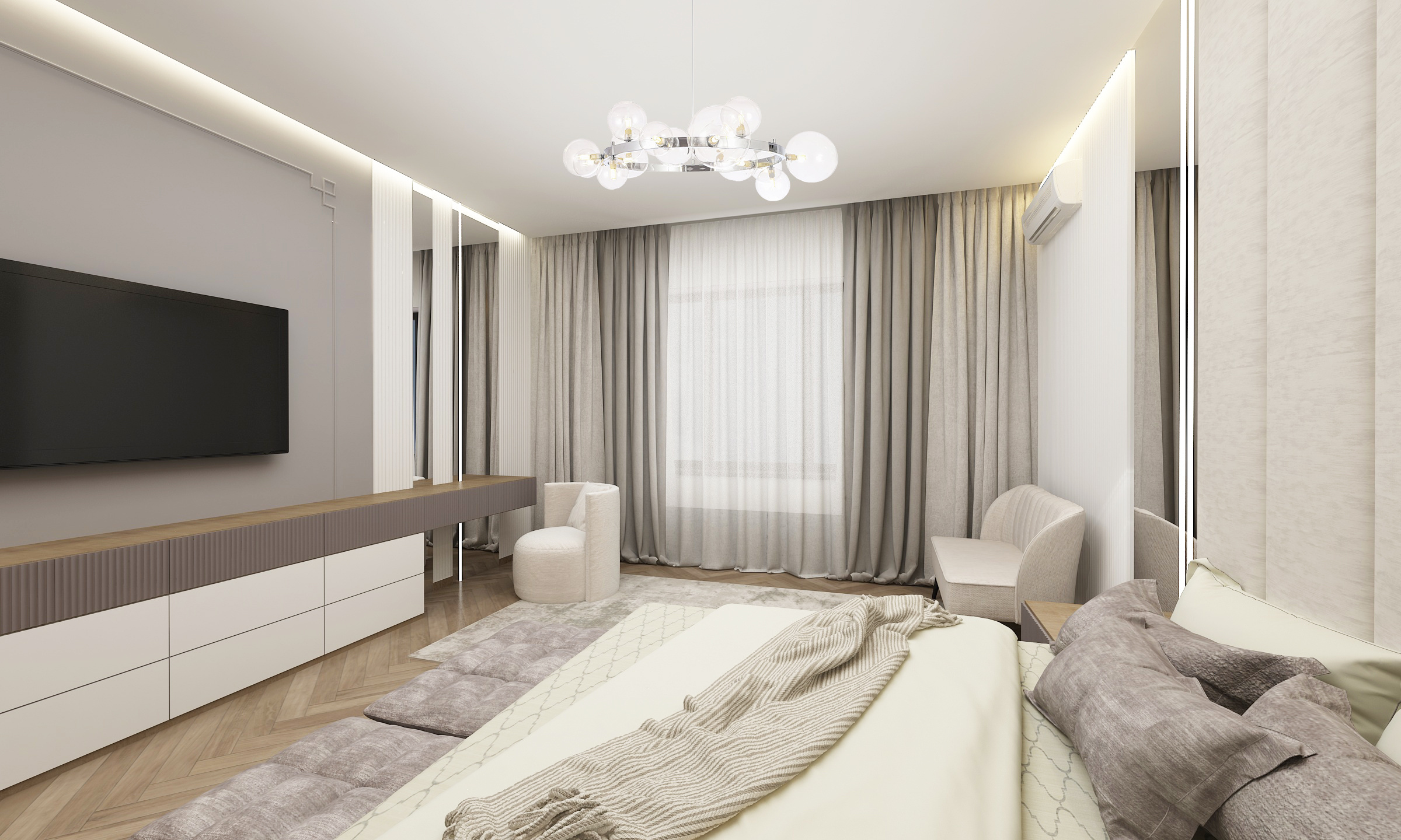 дизайн спальни в доме