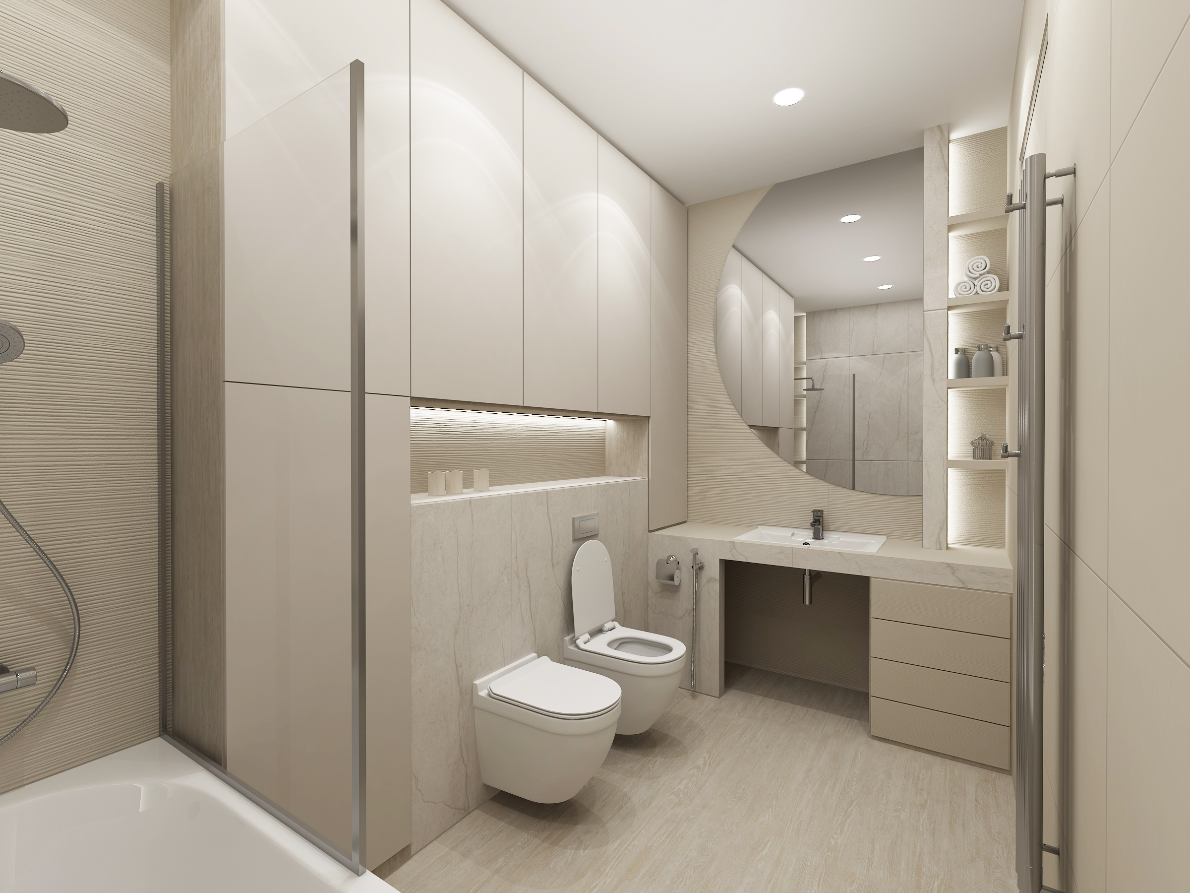 Обложка проекта: однотонный санузел