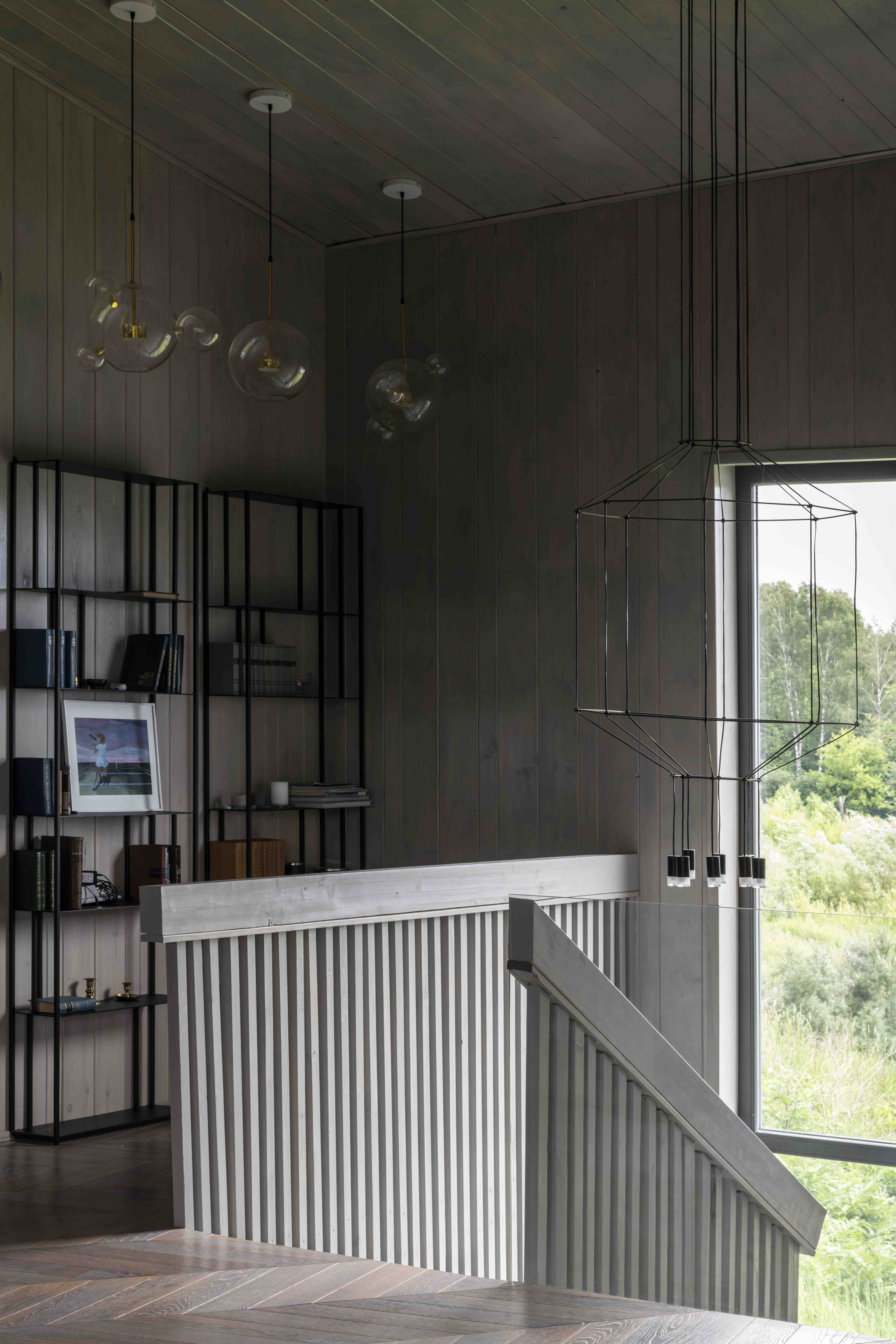 Загородный дом на склоне в Ромашково