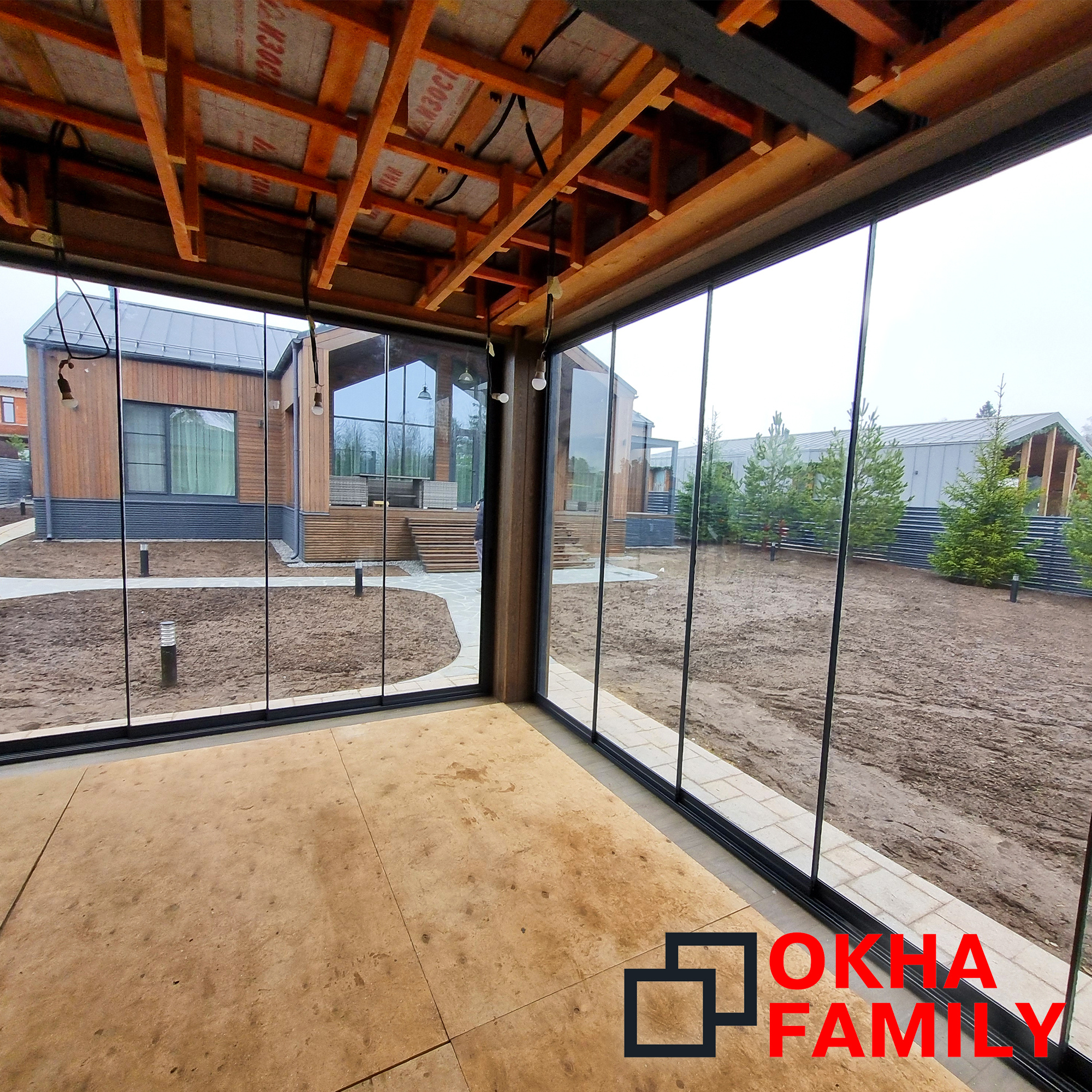 Остекление мангальной-барбекю