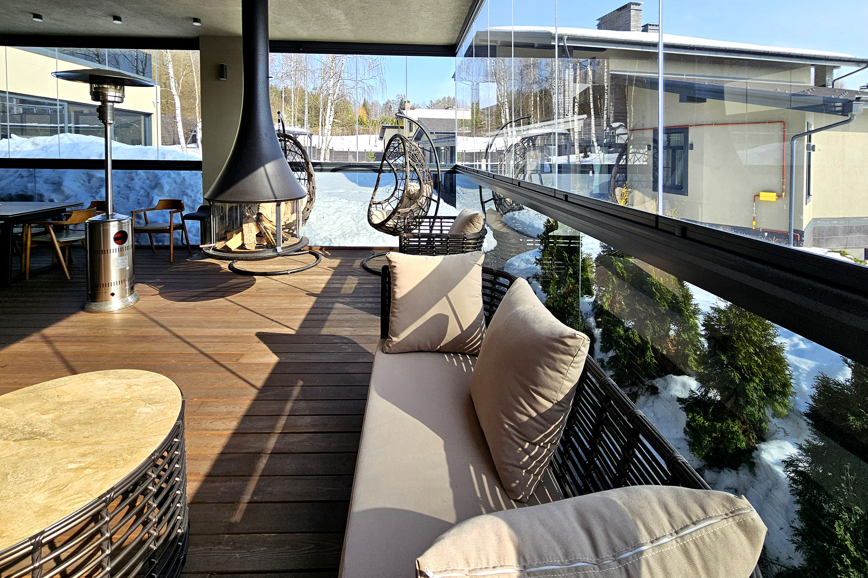 Остекление террасы