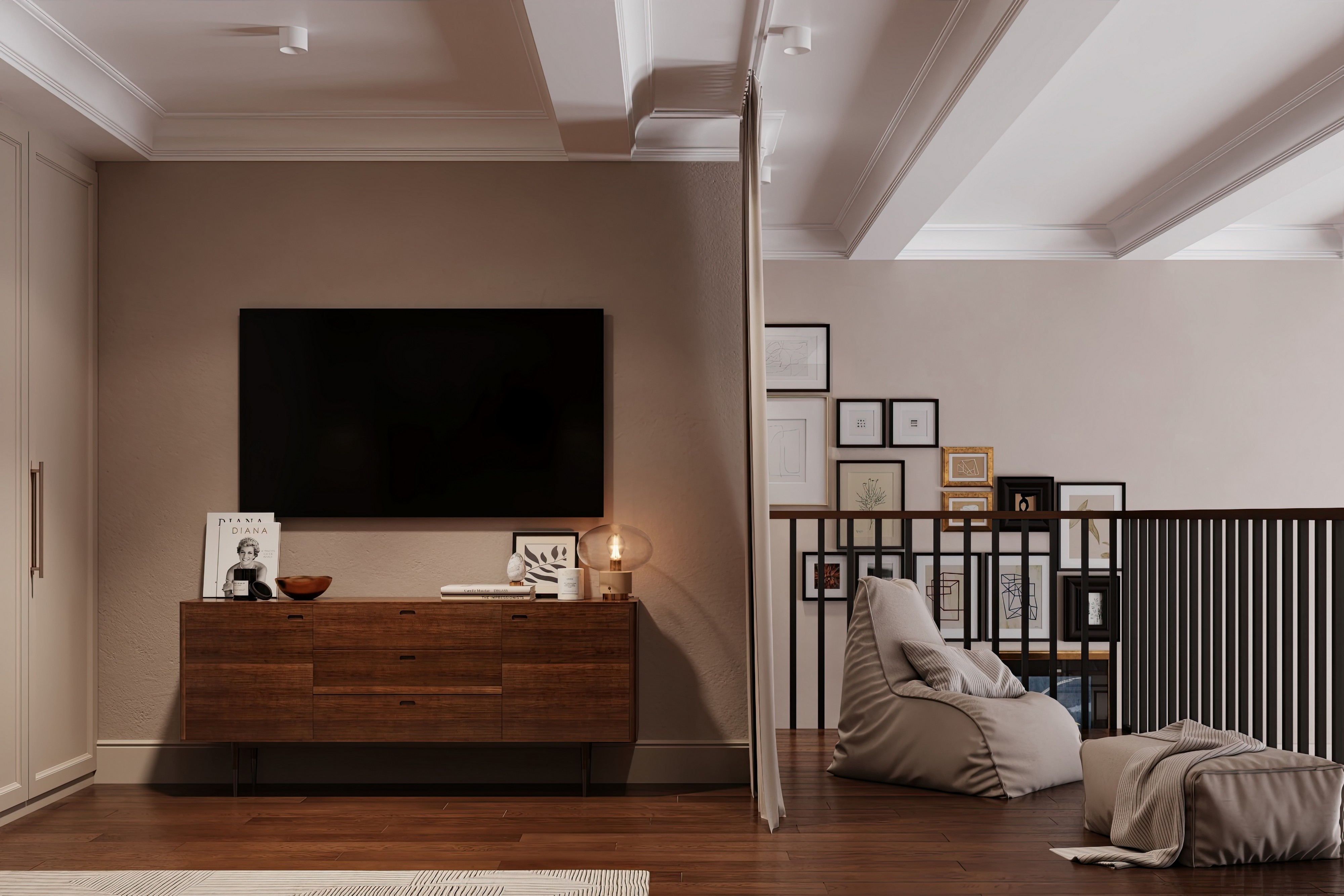 Дизайн и ремонт квартиры в ЖК Джаз в Москве - Квартира с мезонином