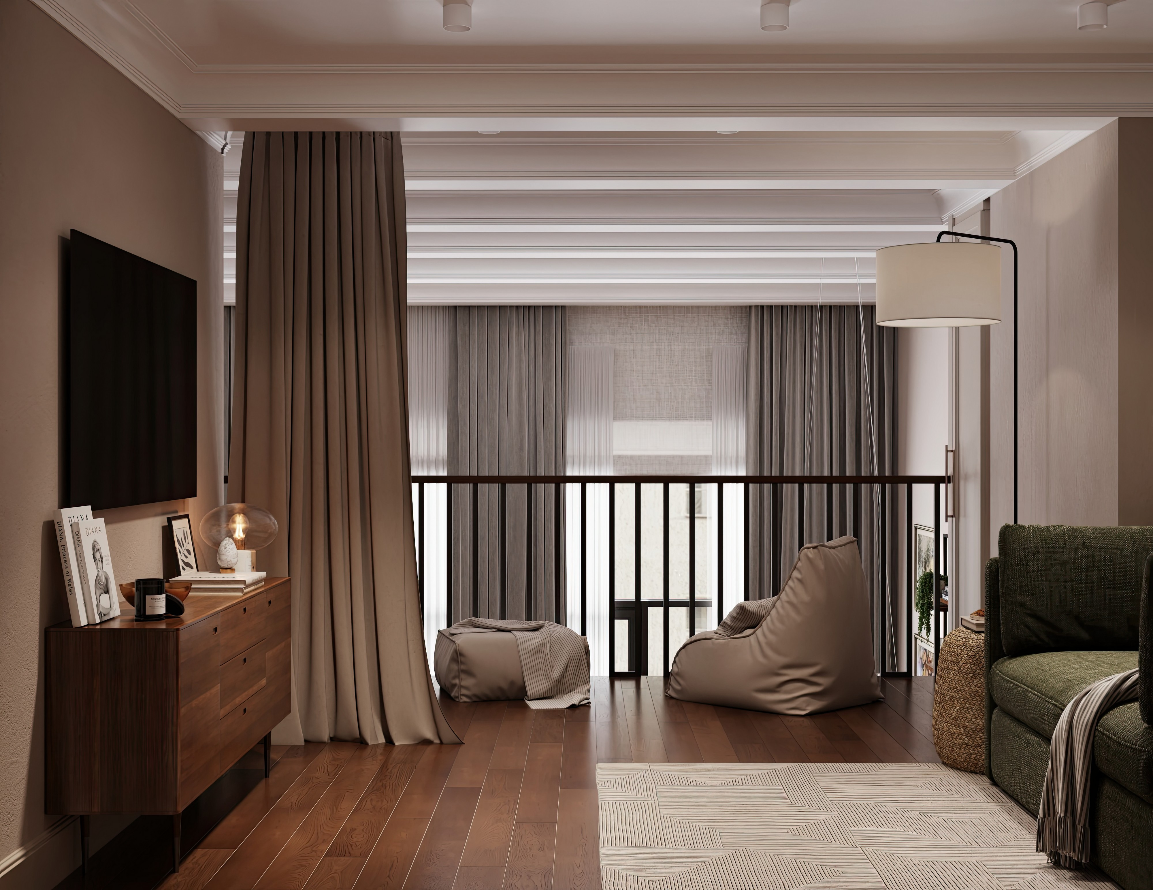 Дизайн и ремонт квартиры в ЖК Джаз в Москве - Квартира с мезонином