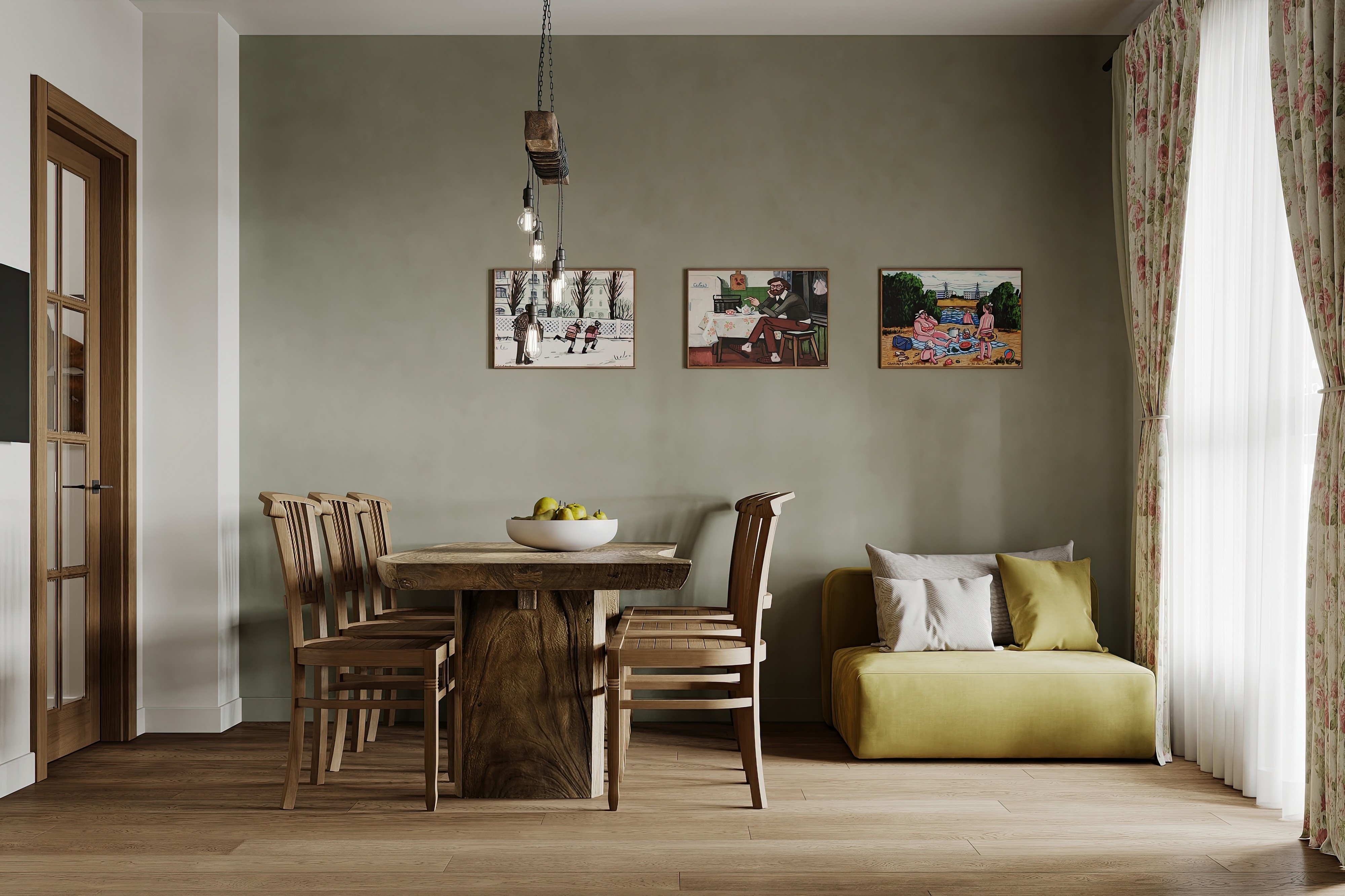 Дизайн и ремонт квартиры в ЖК Вдохновение в Москве - Песня в стиле кантри