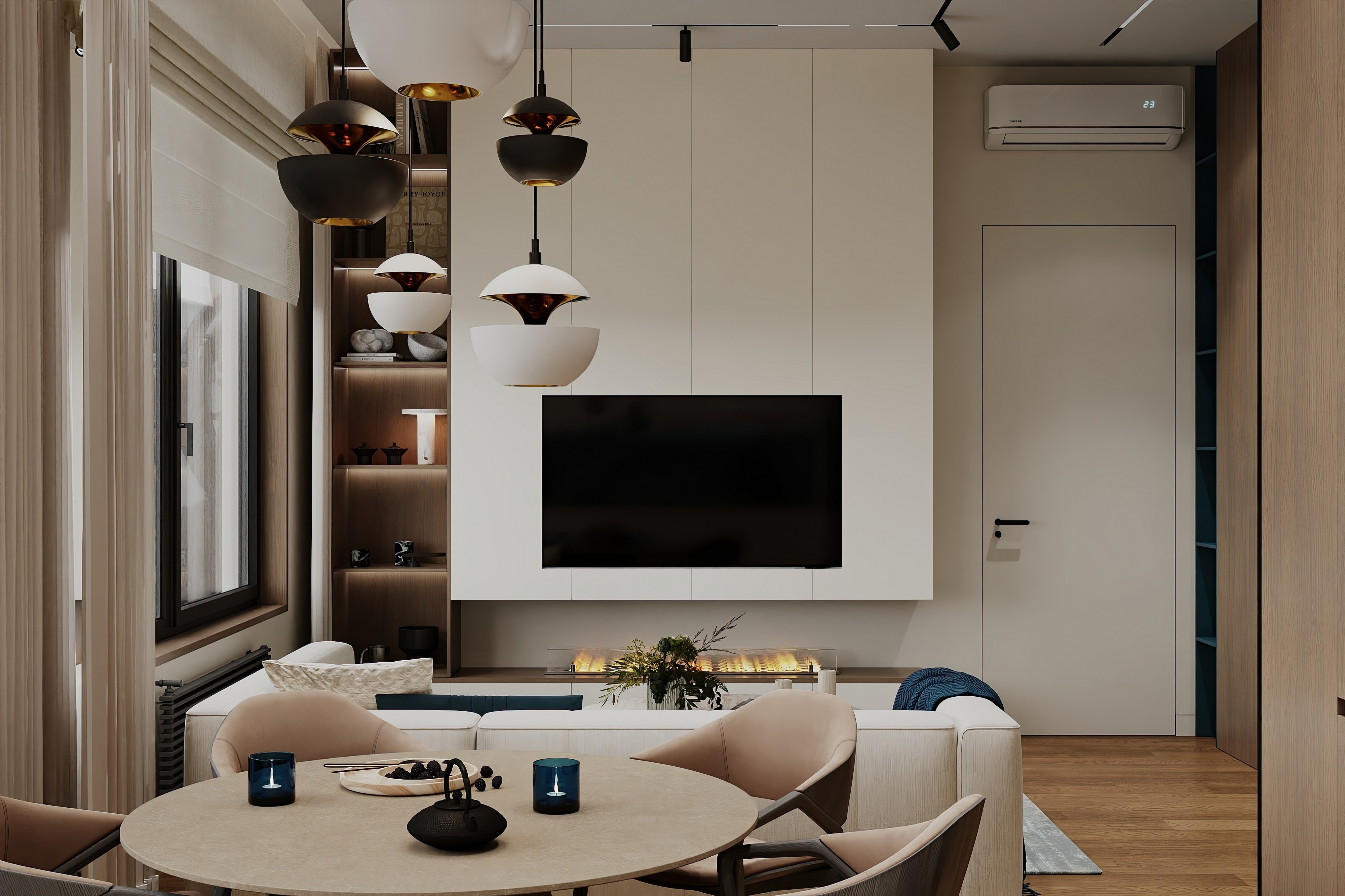 Дизайн и ремонт квартиры в ЖК Событие в Москве - Объятия моря