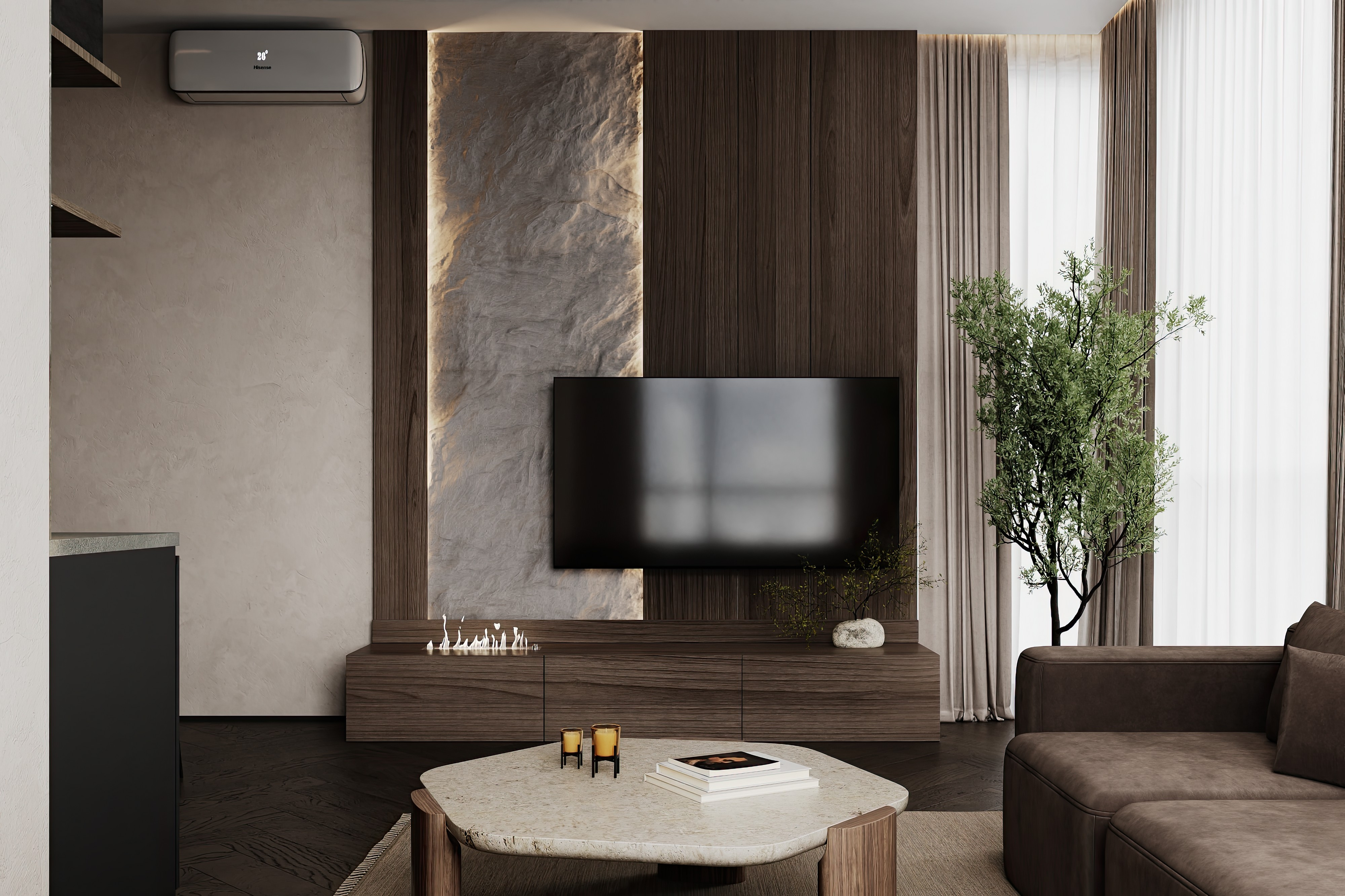 Дизайн и ремонт квартиры в ЖК Shagal в Москве -. Натуральная палитра