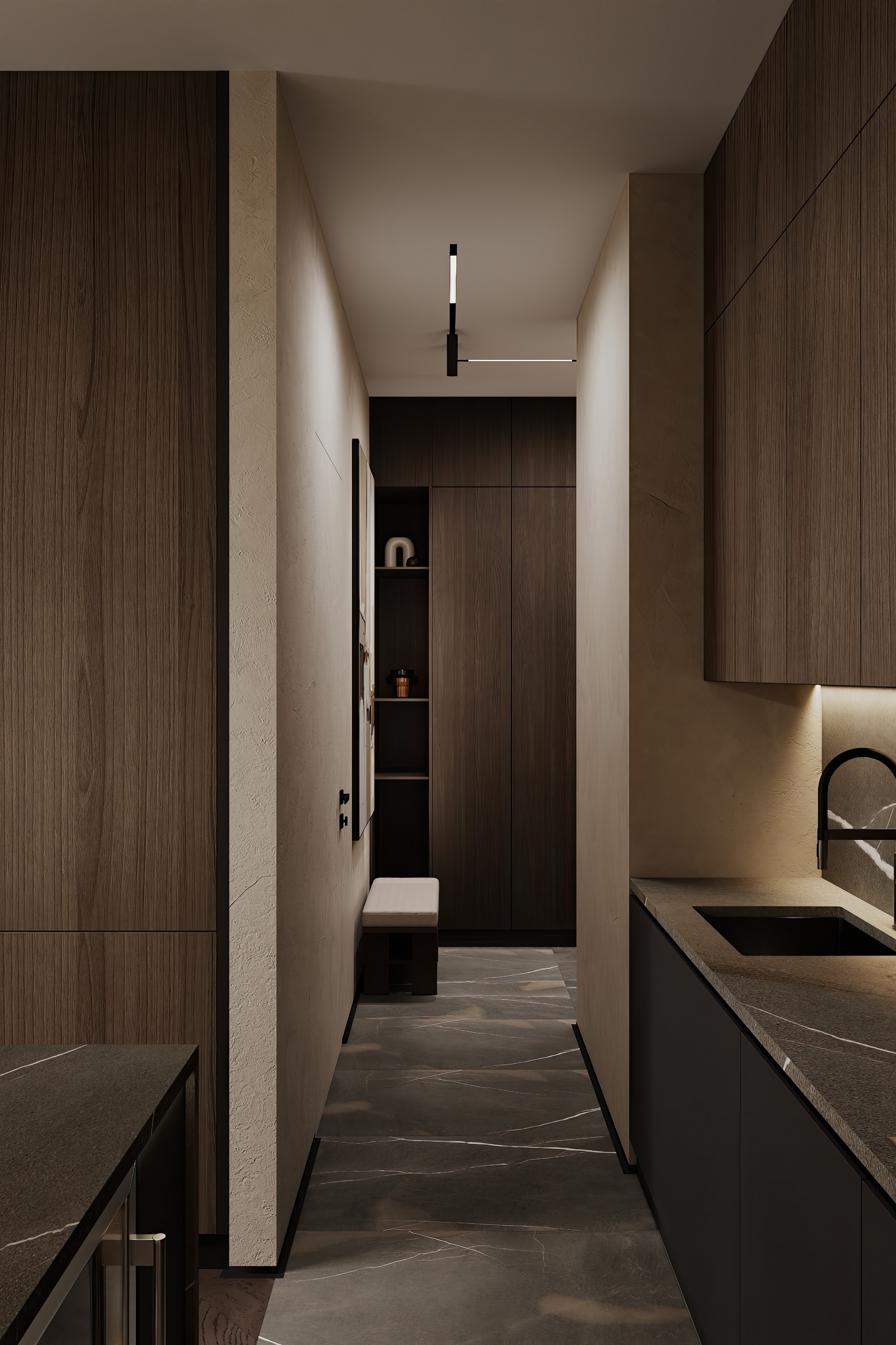 Дизайн и ремонт квартиры в ЖК Shagal в Москве -. Натуральная палитра