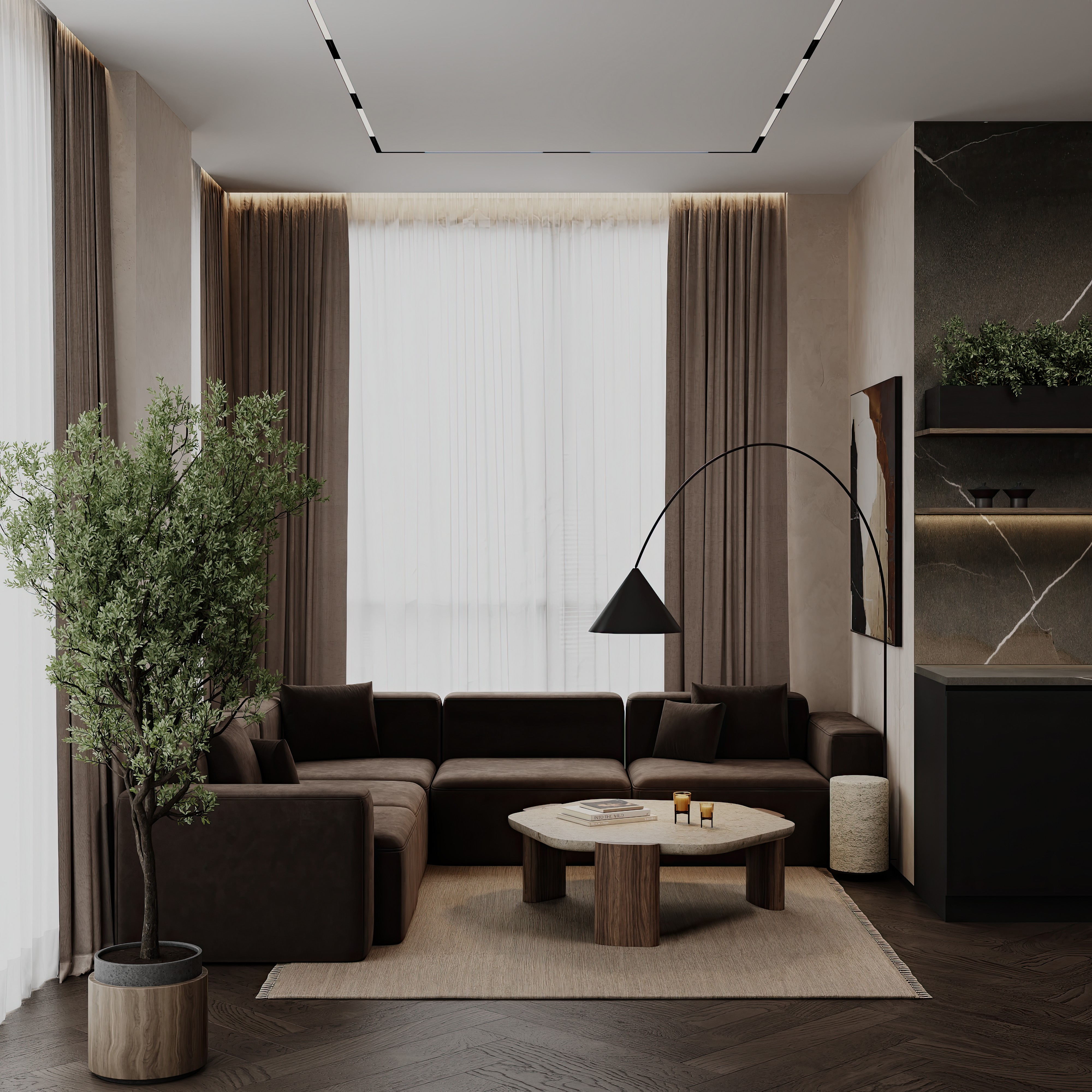 Дизайн и ремонт квартиры в ЖК Shagal в Москве -. Натуральная палитра