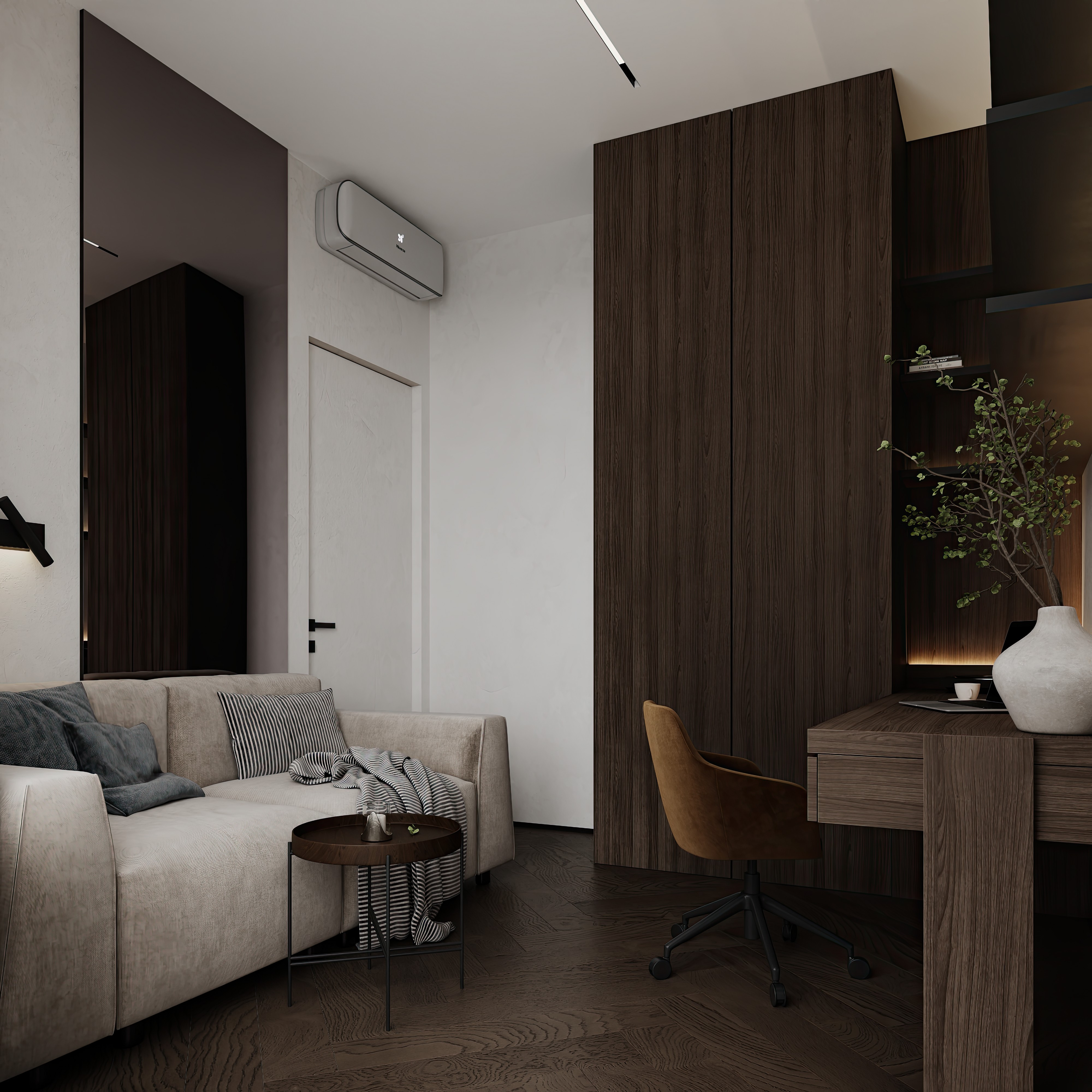 Дизайн и ремонт квартиры в ЖК Shagal в Москве -. Натуральная палитра