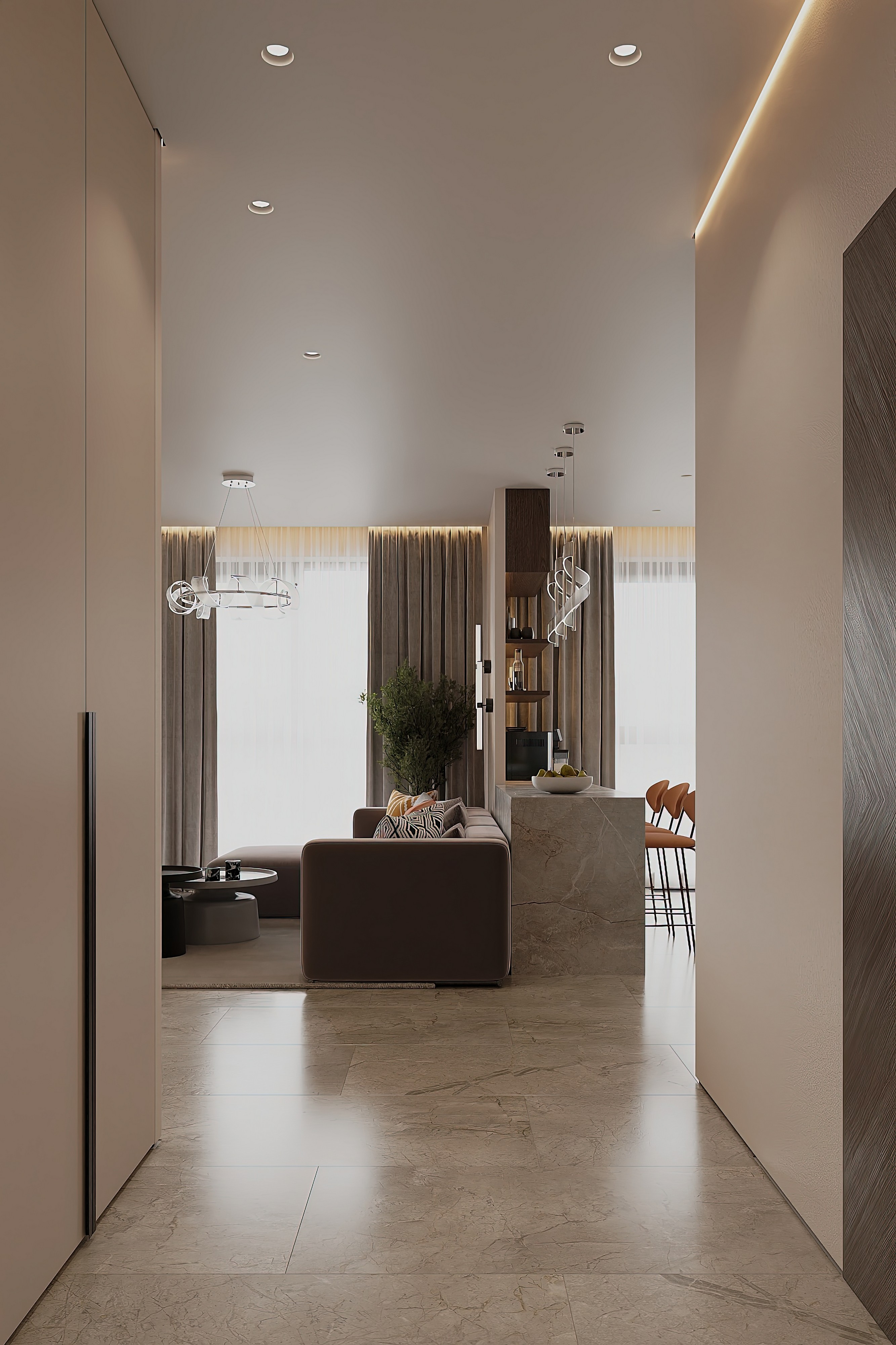 Дизайн и ремонт квартиры в ЖК iLove в Москве - Со вкусом кофе