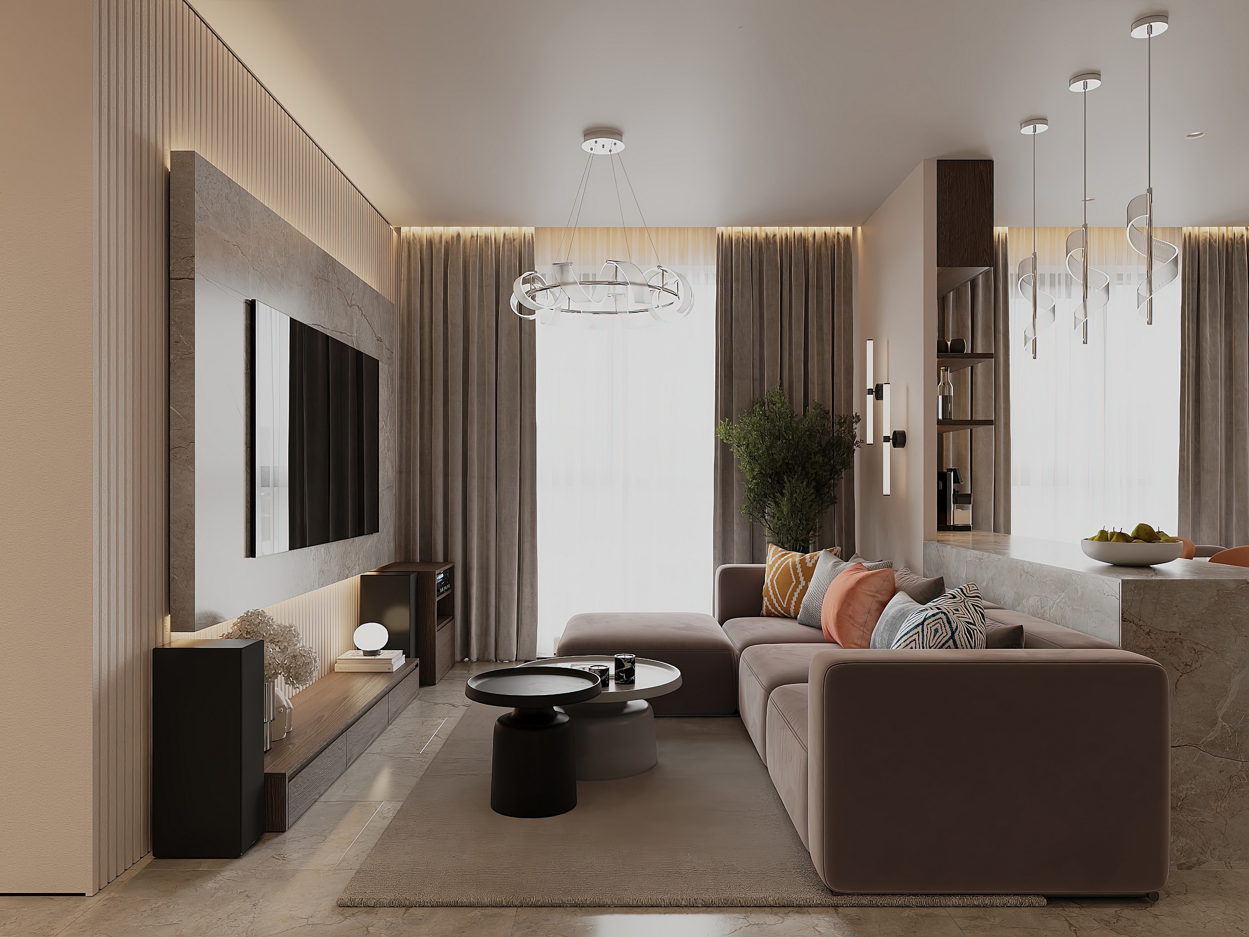 Дизайн и ремонт квартиры в ЖК iLove в Москве - Со вкусом кофе