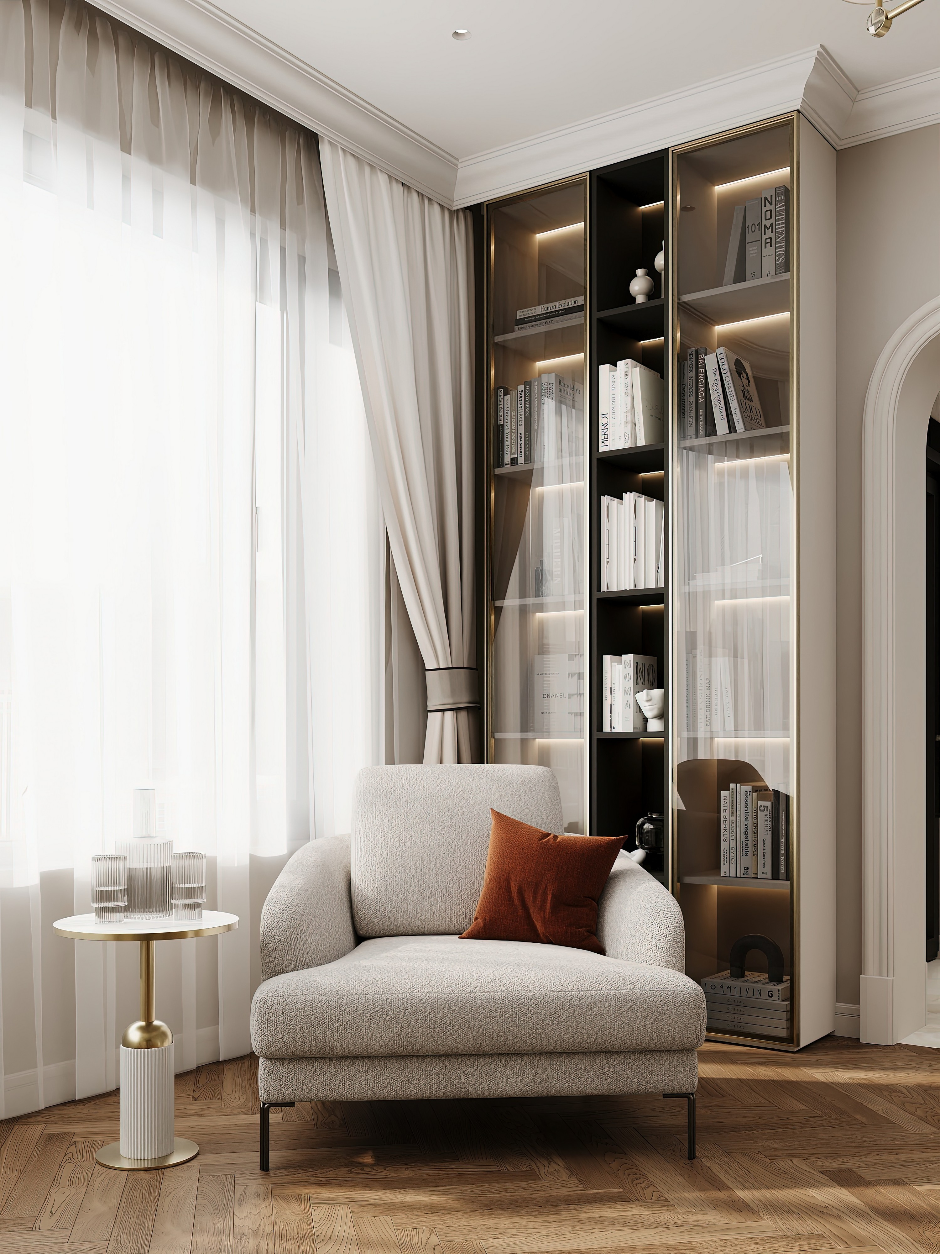 Дизайн и ремонт квартиры в ЖК Режиссёр в Москве - Классика с сердцем