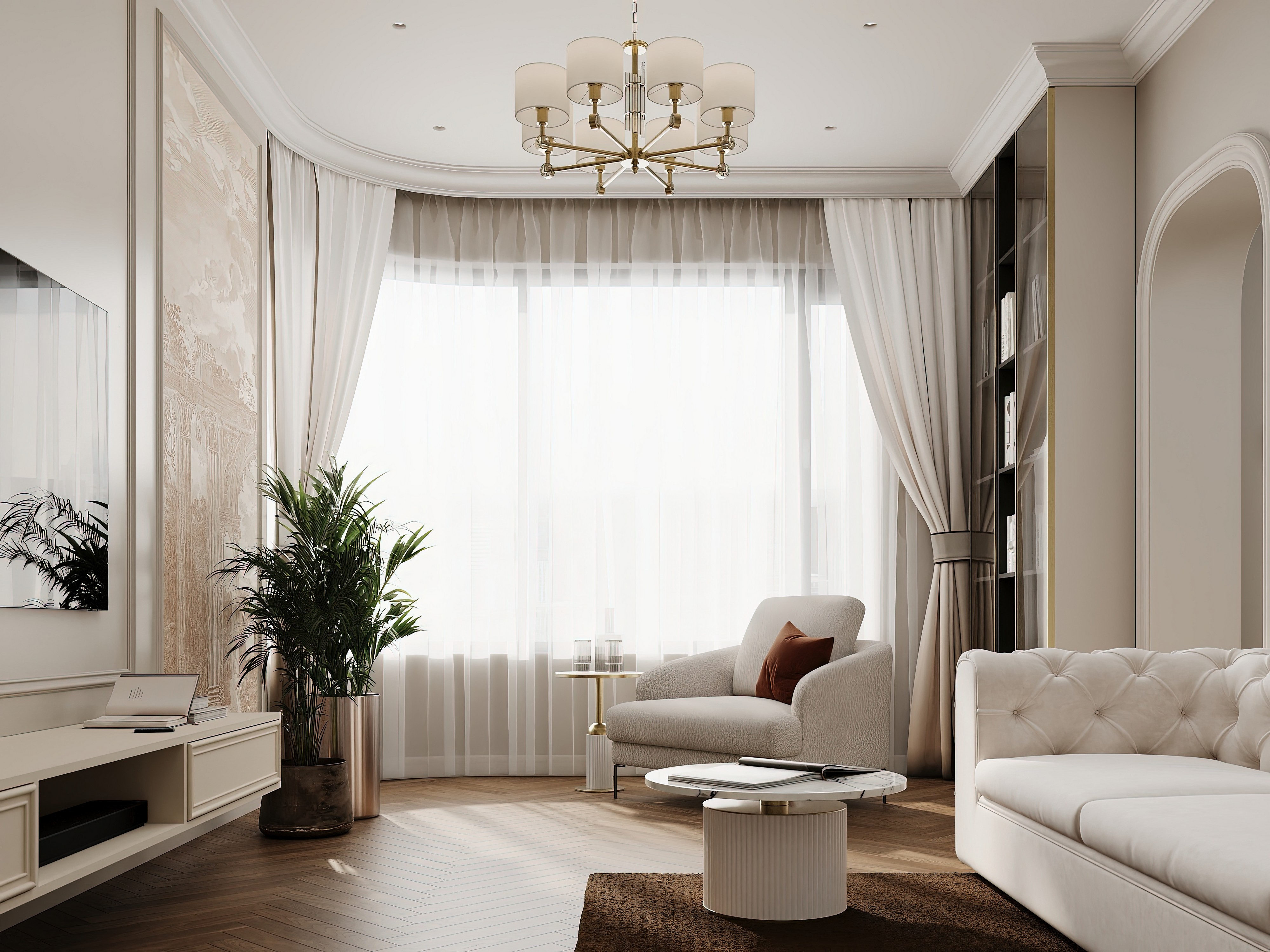 Дизайн и ремонт квартиры в ЖК Режиссёр в Москве - Классика с сердцем