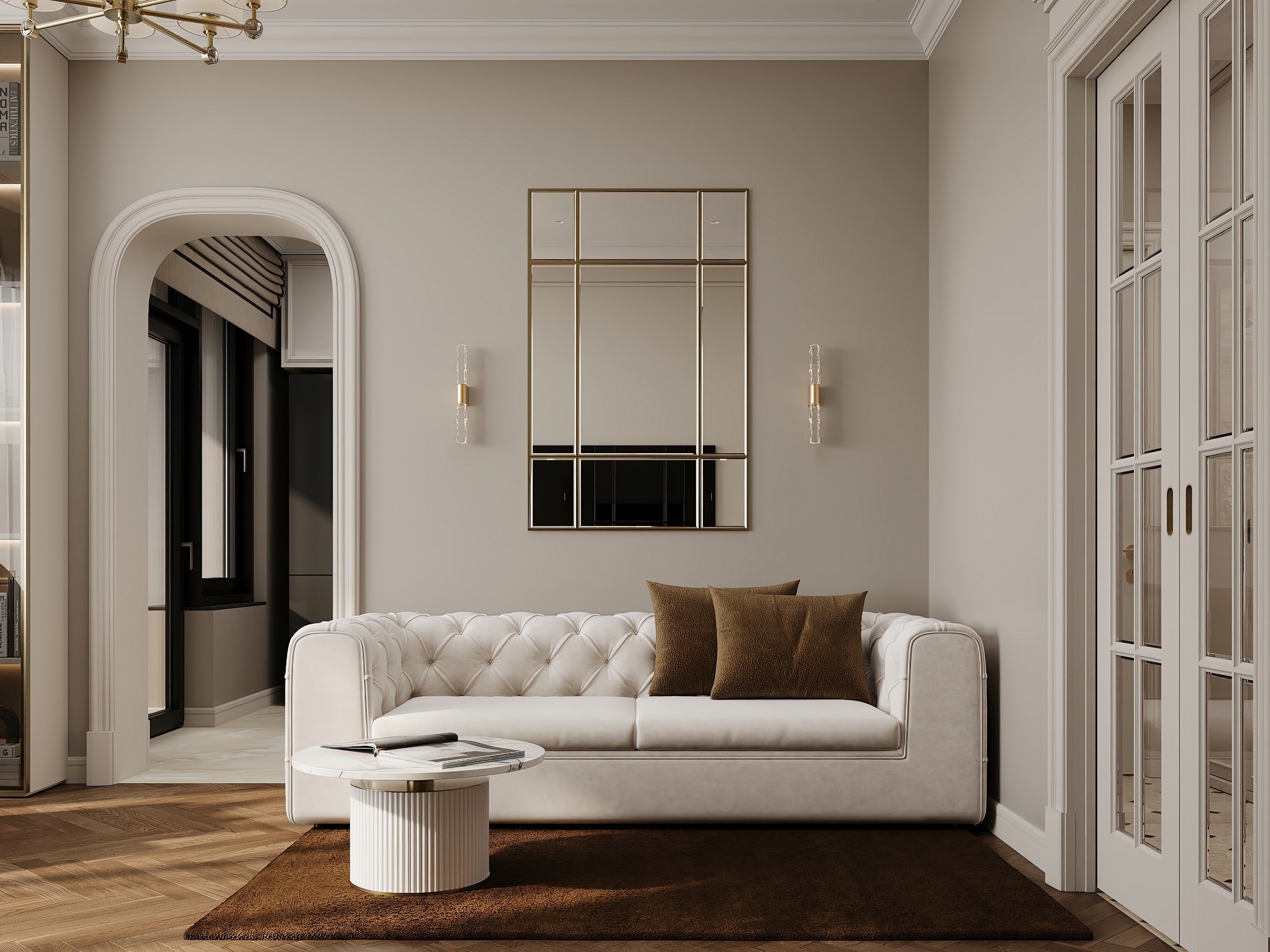 Дизайн и ремонт квартиры в ЖК Режиссёр в Москве - Классика с сердцем