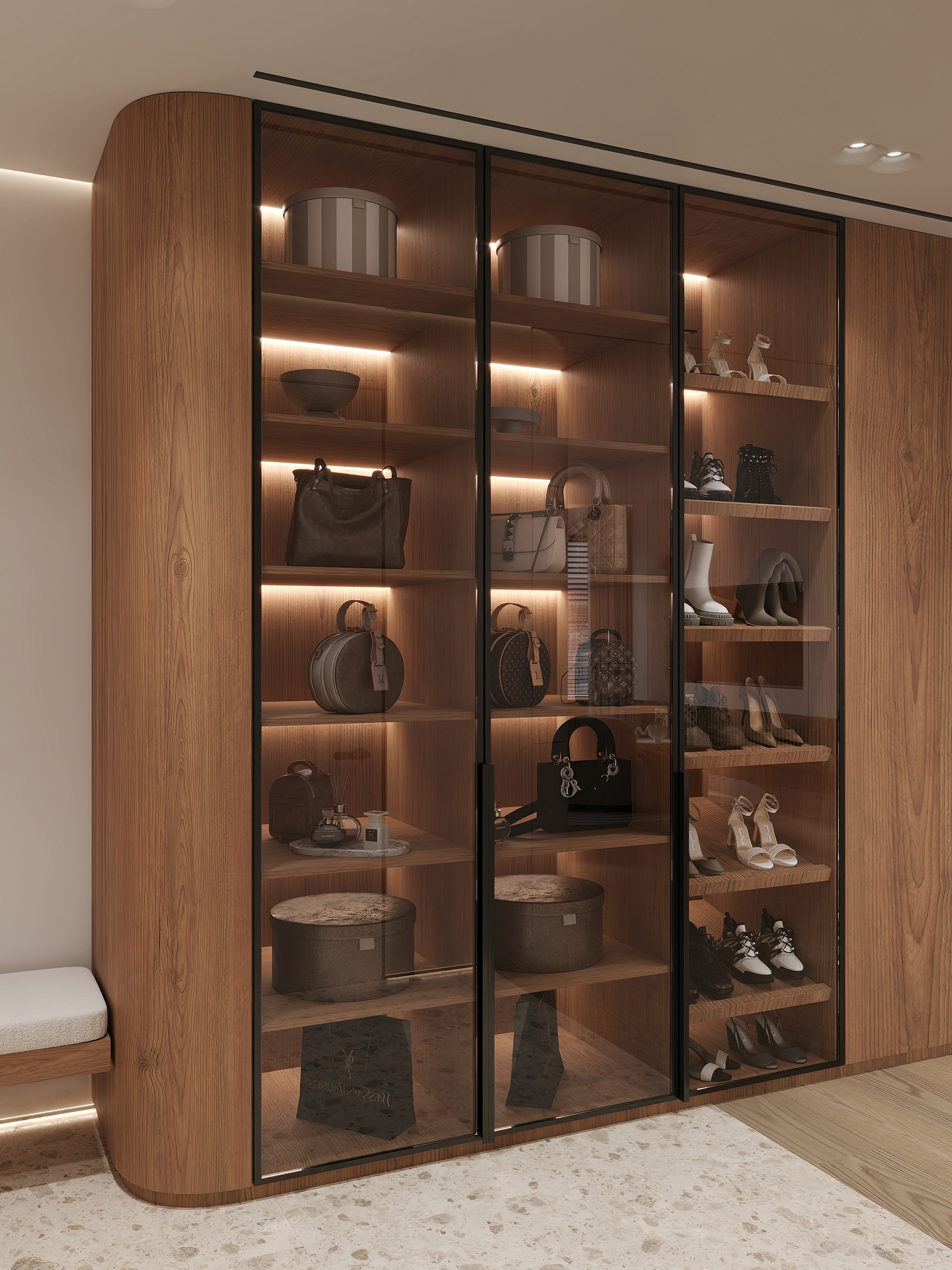 Дизайн и ремонт квартиры в ЖК Эмеральд в Москве - Сияние форм