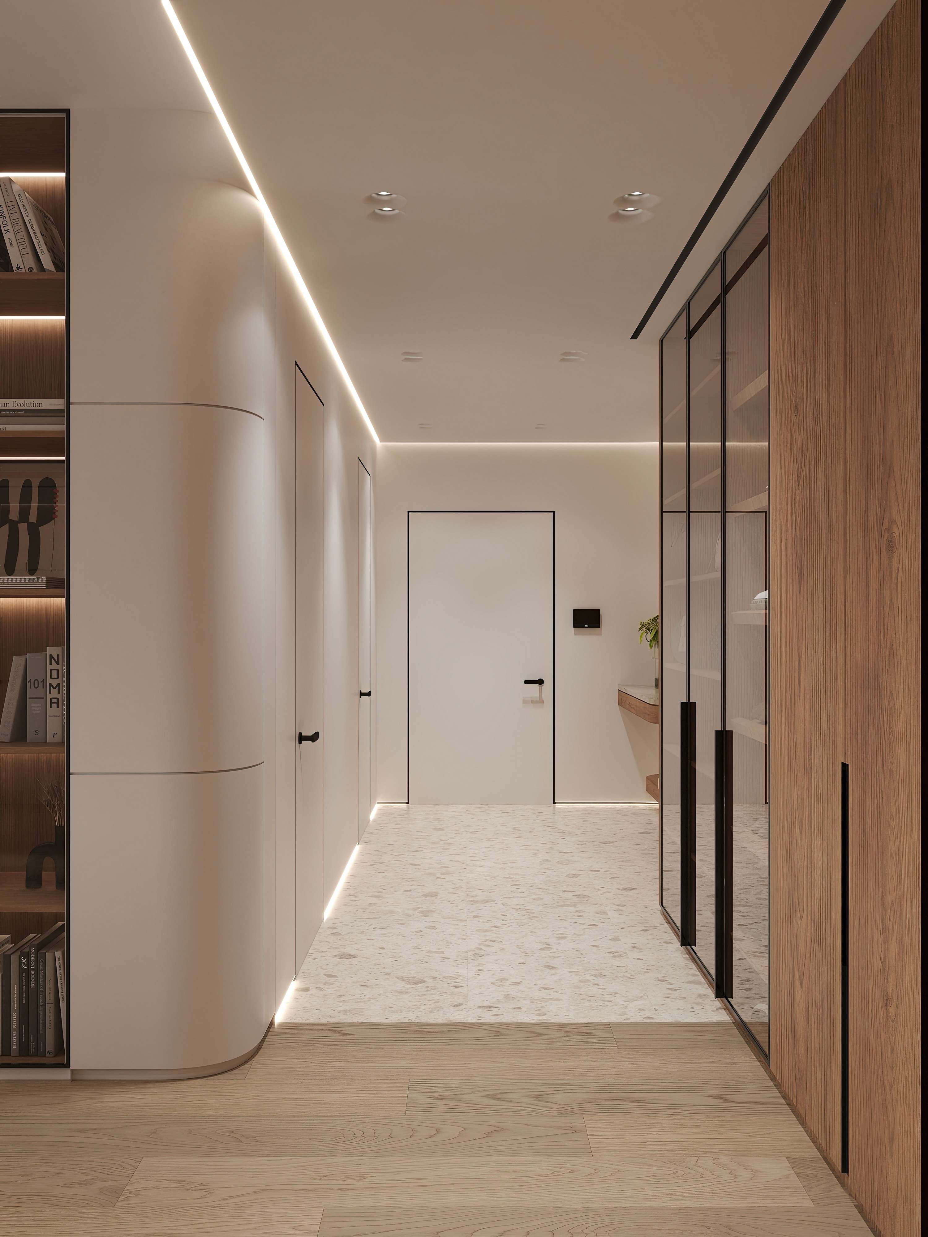 Дизайн и ремонт квартиры в ЖК Эмеральд в Москве - Сияние форм