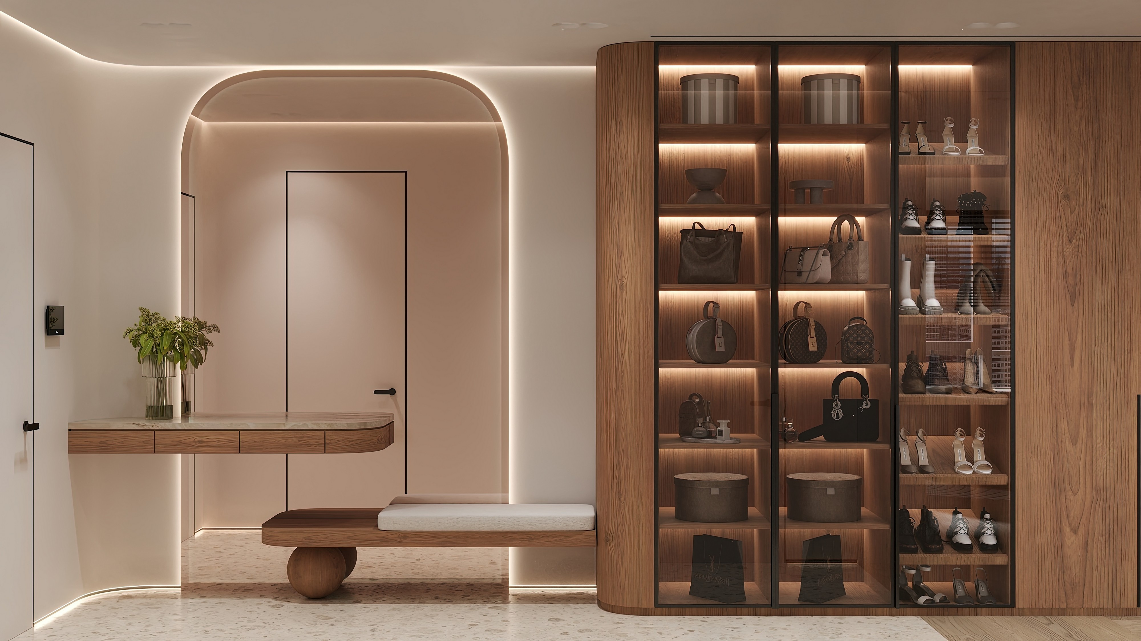 Дизайн и ремонт квартиры в ЖК Эмеральд в Москве - Сияние форм