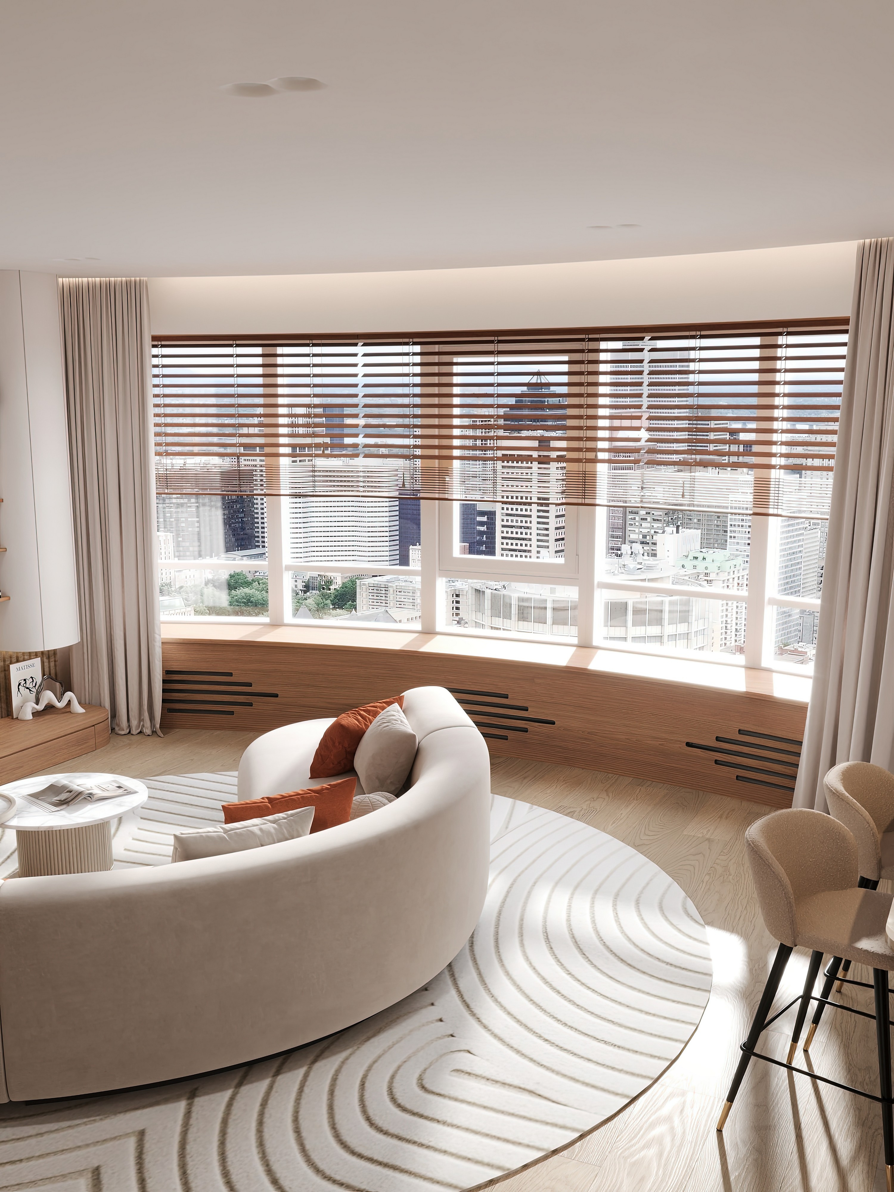 Дизайн и ремонт квартиры в ЖК Эмеральд в Москве - Сияние форм