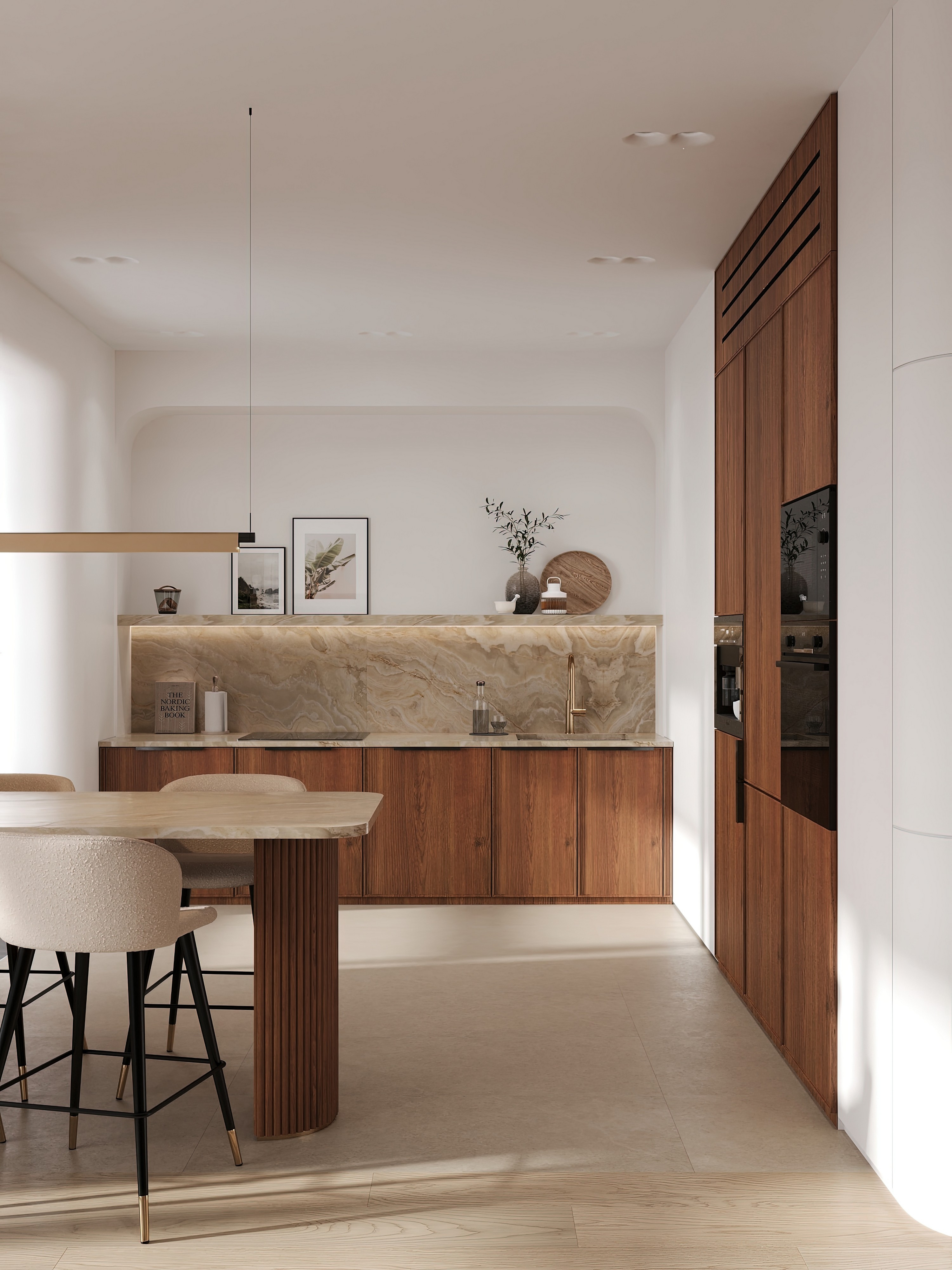 Дизайн и ремонт квартиры в ЖК Эмеральд в Москве - Сияние форм