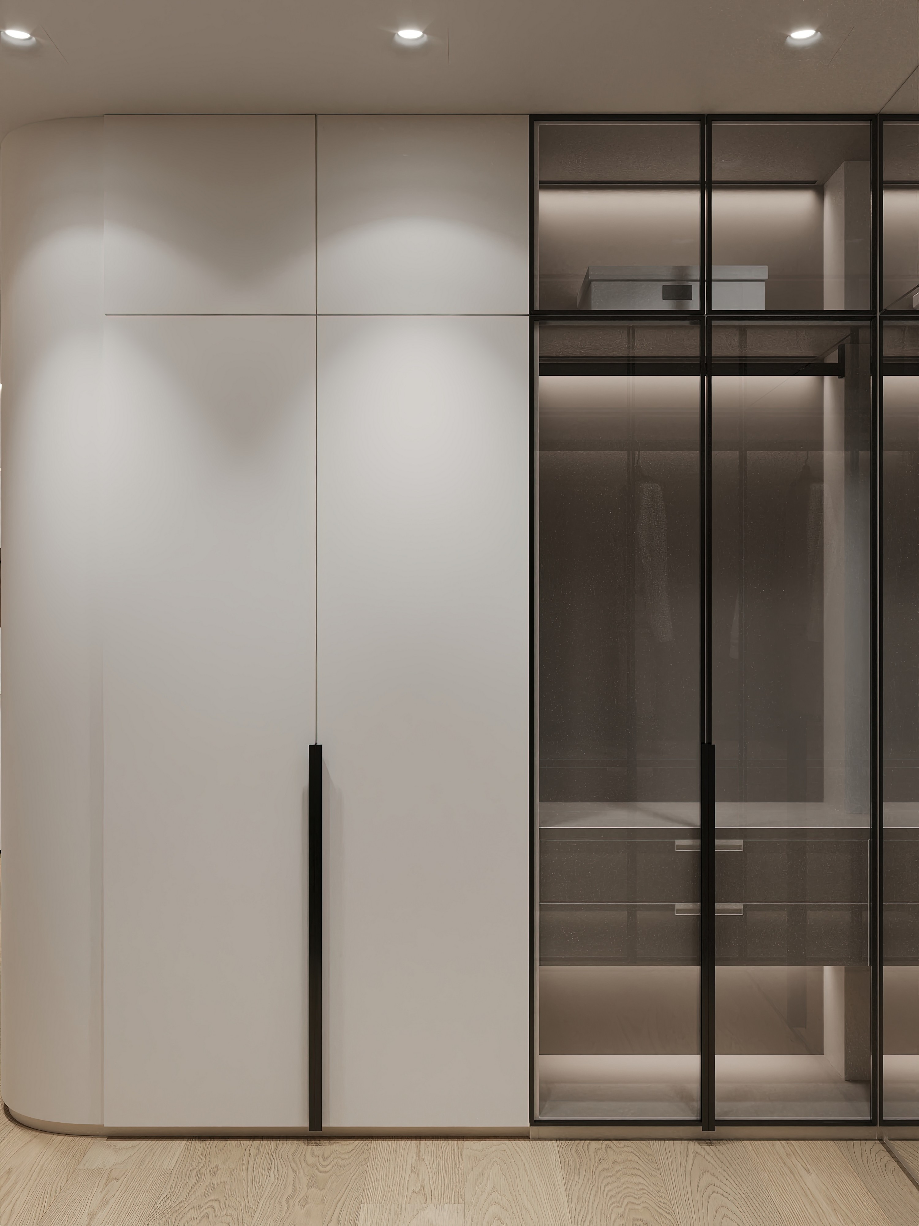 Дизайн и ремонт квартиры в ЖК Эмеральд в Москве - Сияние форм