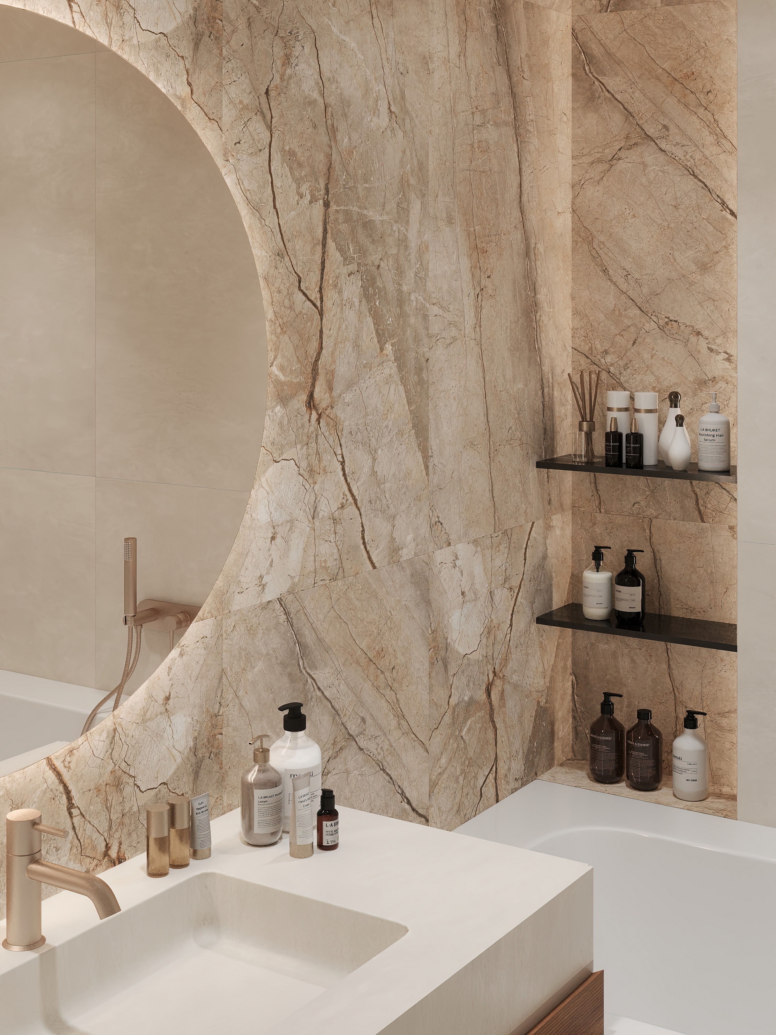 Дизайн и ремонт квартиры в ЖК Эмеральд в Москве - Сияние форм