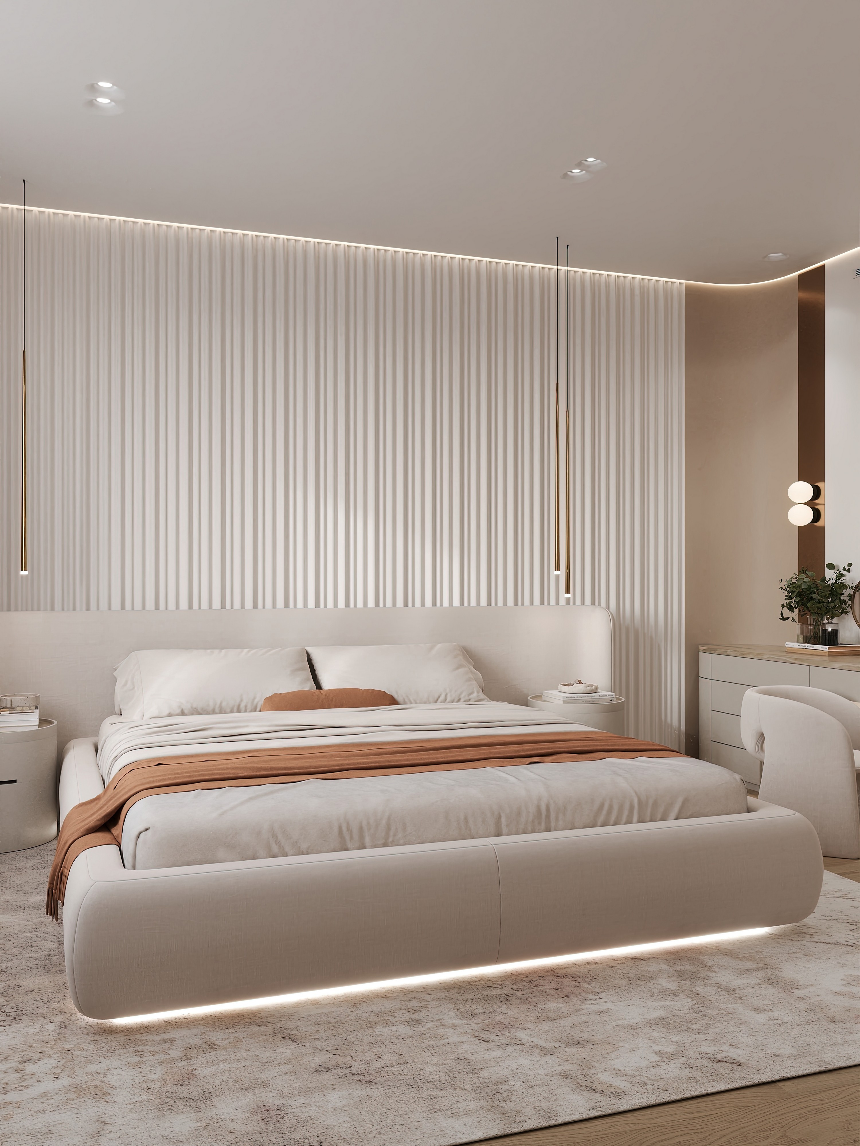 Дизайн и ремонт квартиры в ЖК Эмеральд в Москве - Сияние форм