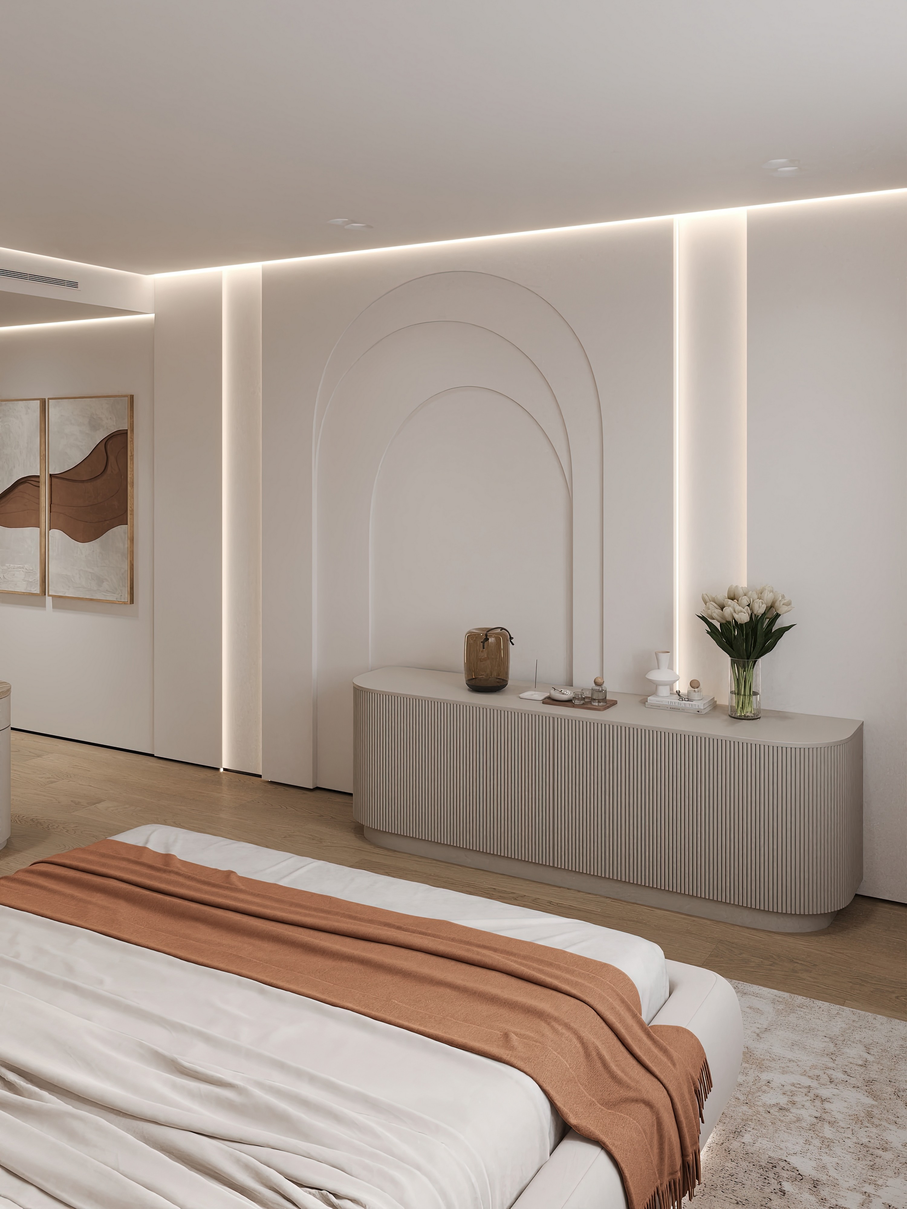 Дизайн и ремонт квартиры в ЖК Эмеральд в Москве - Сияние форм