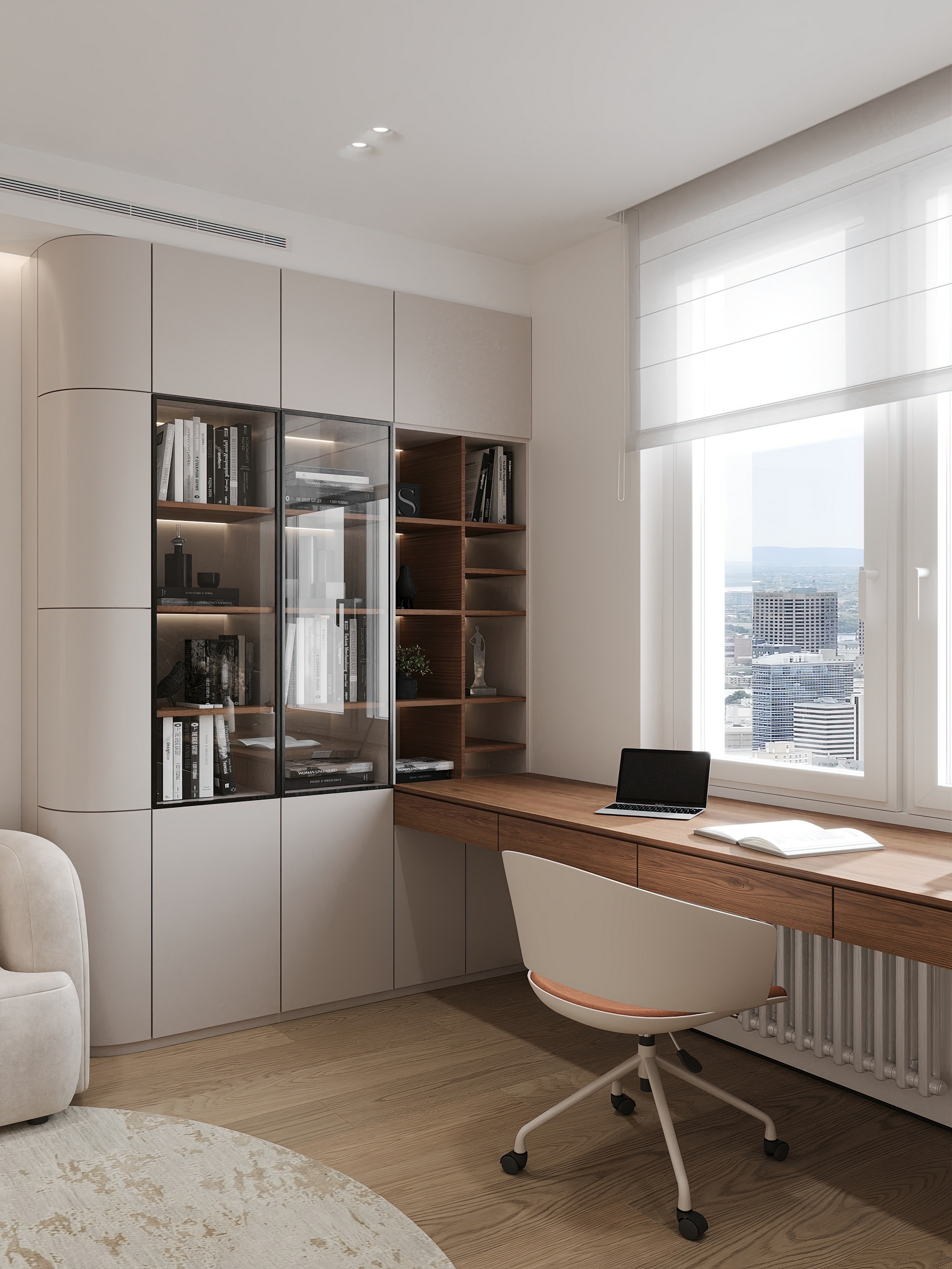 Дизайн и ремонт квартиры в ЖК Эмеральд в Москве - Сияние форм