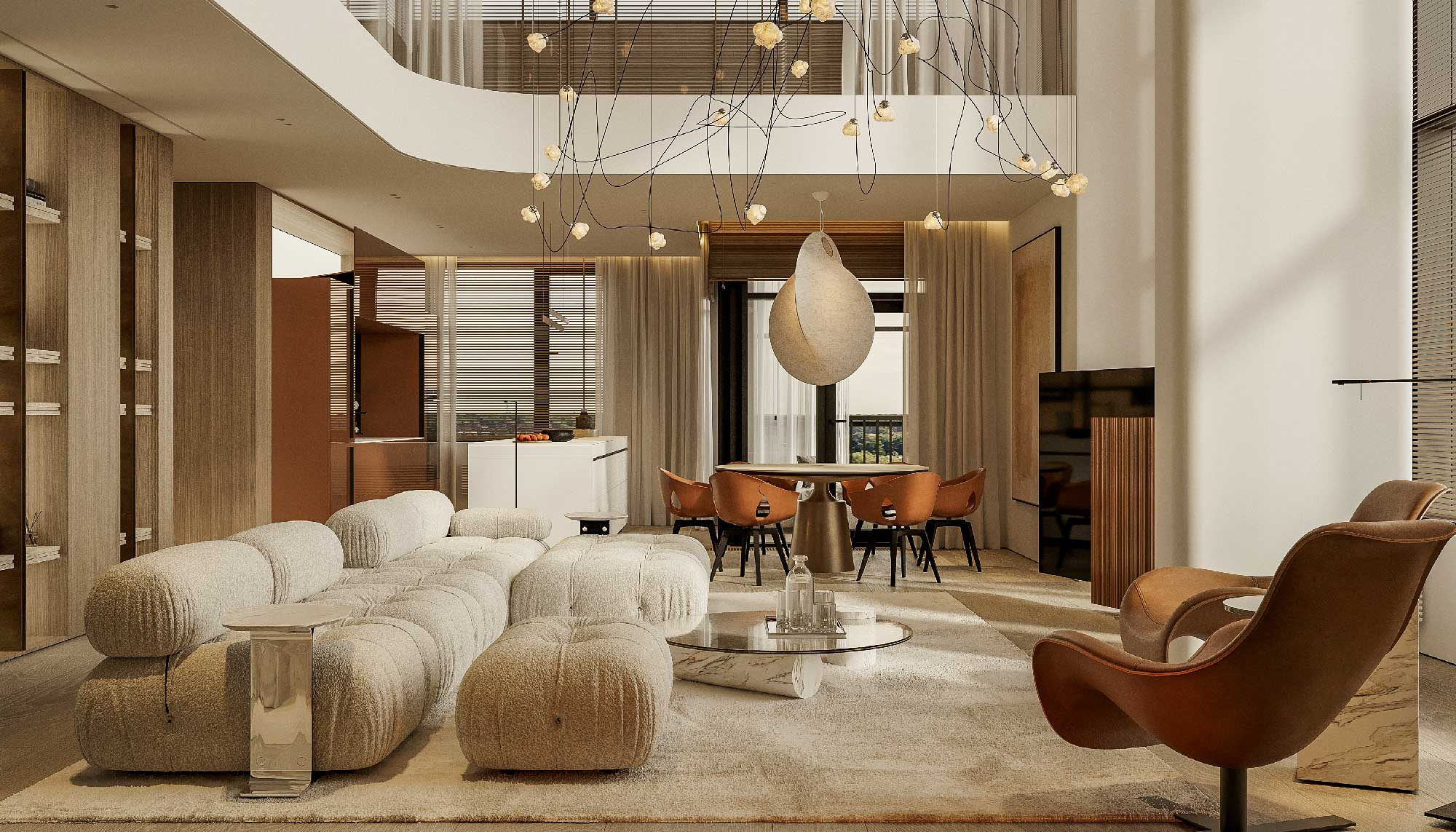 ДВУХУРОВНЕВЫЙ ПЕНТХАУС ПЛОЩАДЬЮ 624 М.КВ.