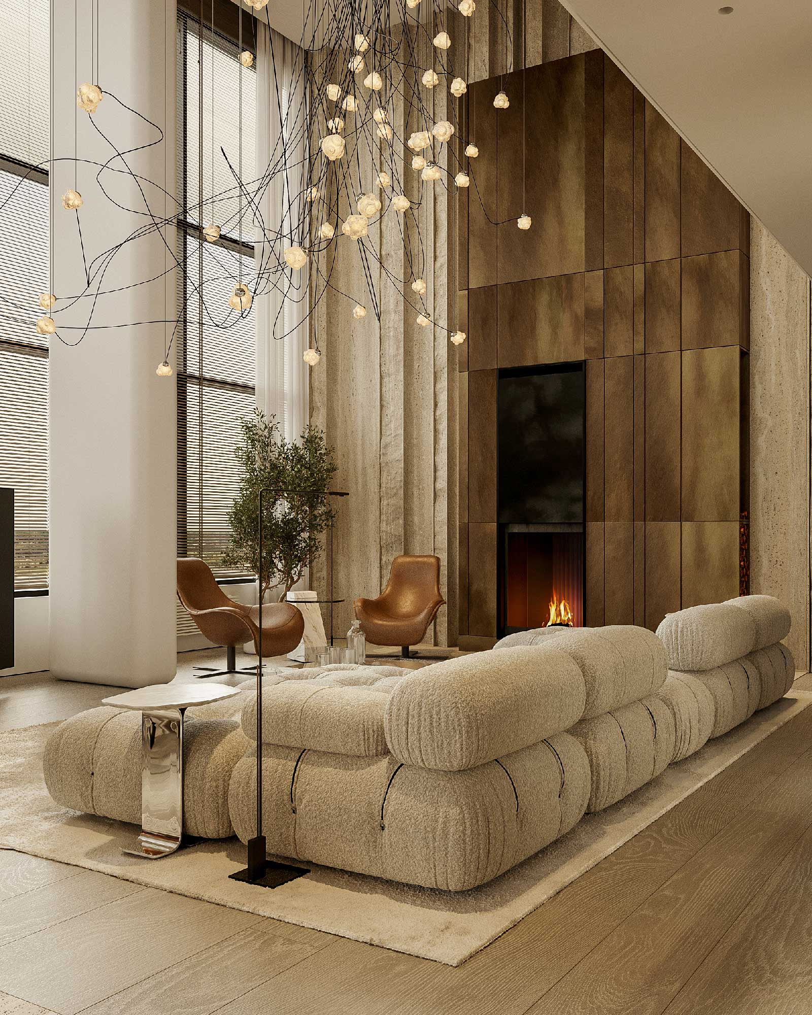 Обложка проекта: ДВУХУРОВНЕВЫЙ ПЕНТХАУС ПЛОЩАДЬЮ 624 М.КВ.